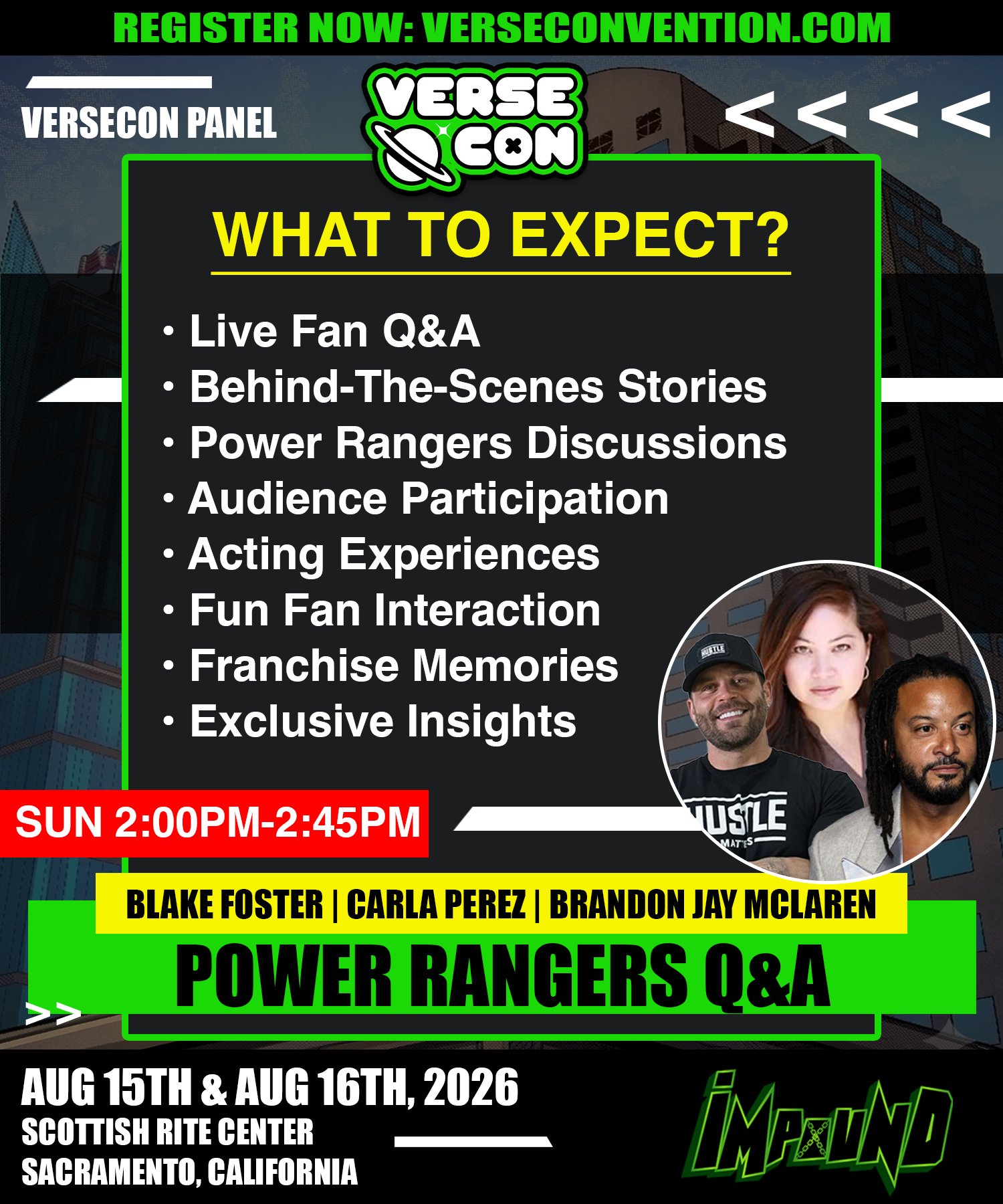 Power Rangers Panel @ Verse Con
