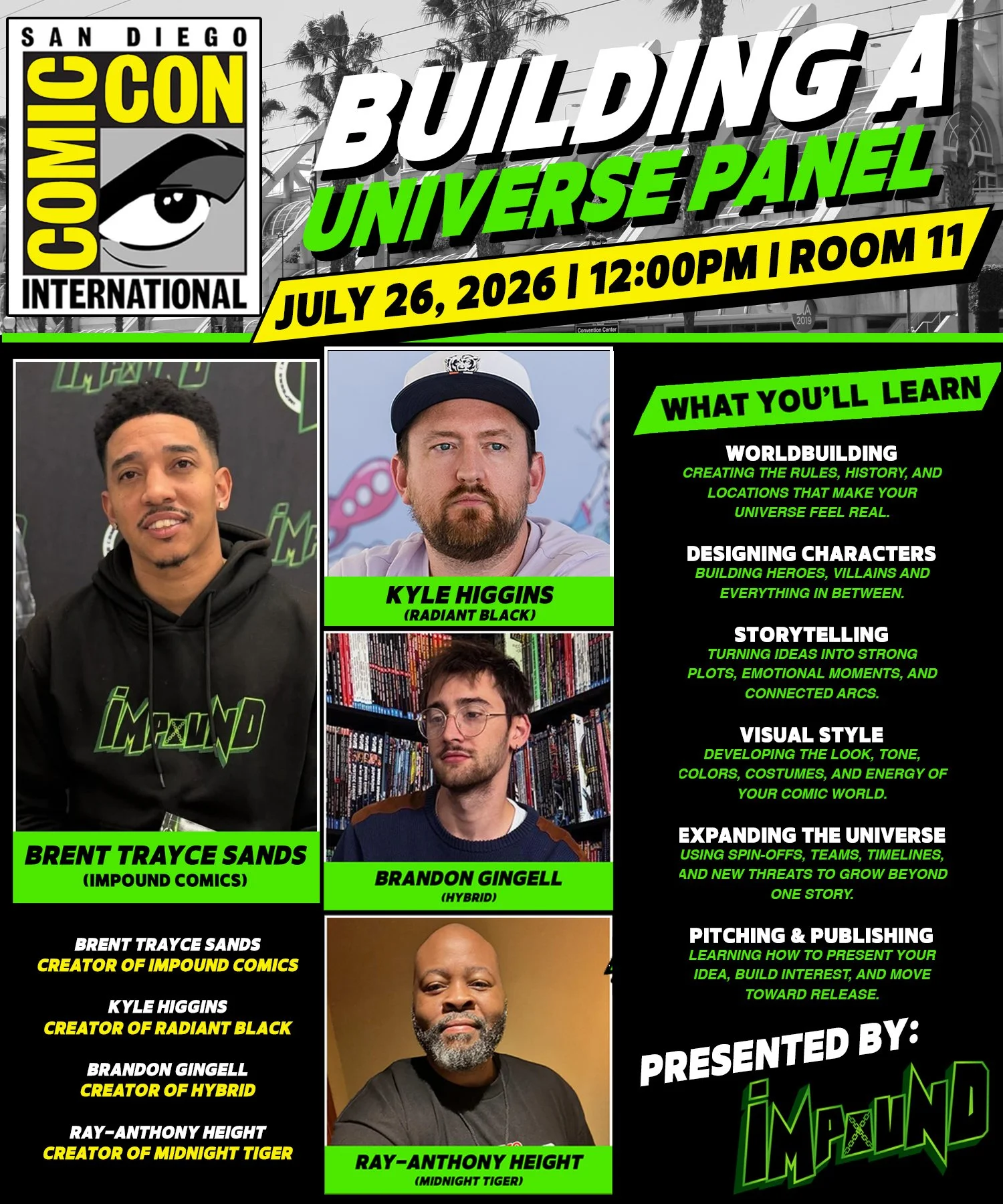 Updated SDCC Building A Universe Panel