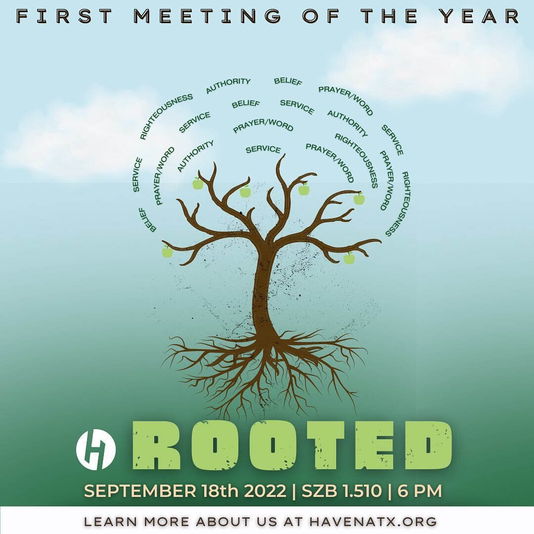 Reminder that out FIRST general meeting is TOMORROW at 6pm in SZB 1.510, where our new theme &ldquo;ROOTED&rdquo; will be introduced🪴. We encourage everyone to bring writing utensils!!

Come out, bring a friend and join us in fellowship!!! 

Remembe