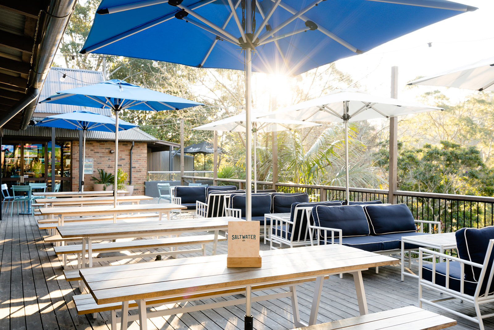 Relax with an evening drink on the verandah at Saltwater Bar & Bistro