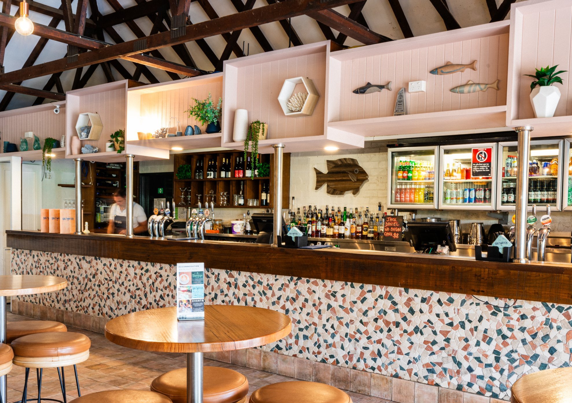 Saltwater Bar has all your favourite cocktails, beers , spirits and wines