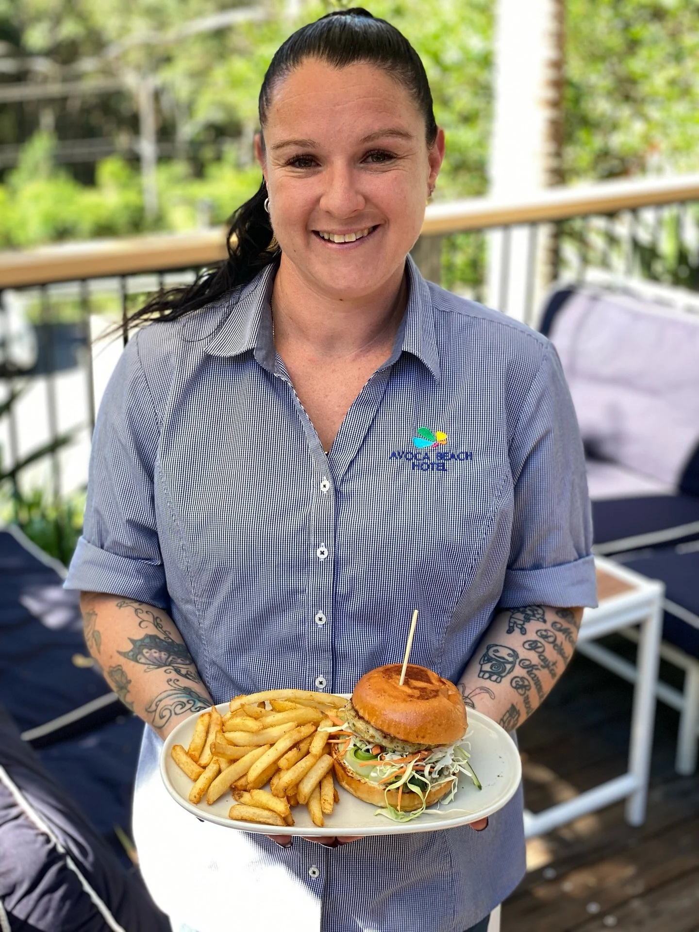 Our cool, calm &amp; collected Duty Manager, Requal, is presenting our new Chef&rsquo;s Special - Barramundi Fish Burger with cucumber, slaw, fries &amp; tartare - and apparently it&rsquo;s sensational. Won&rsquo;t be around for long!