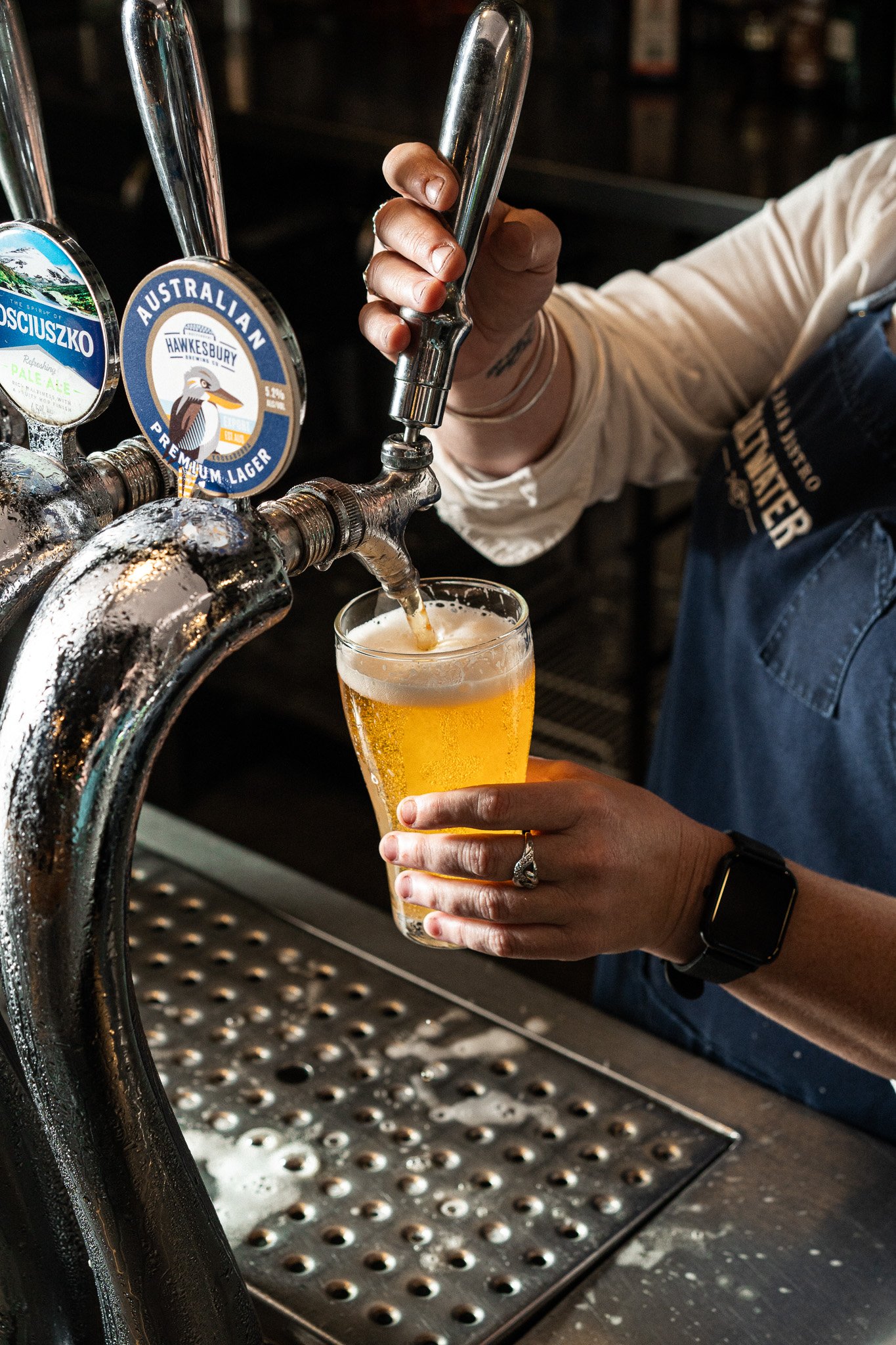 Saltwater Bar has a range of beers to choose from