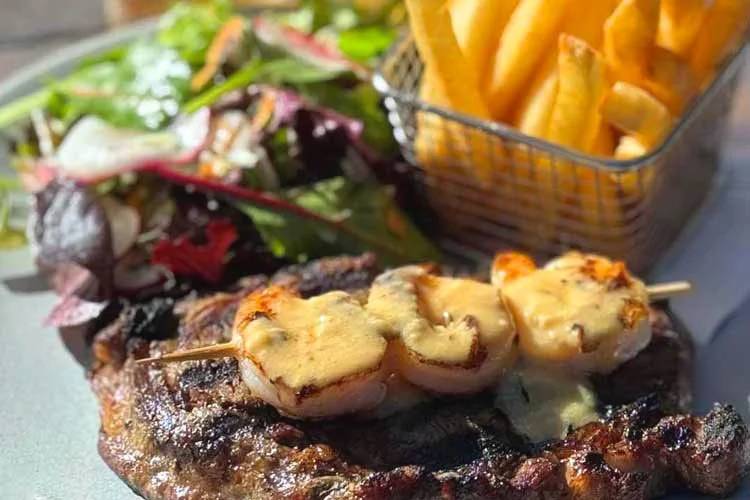 Enjoy a juicy steak this Father's Day at Saltwater Ber & Bistro