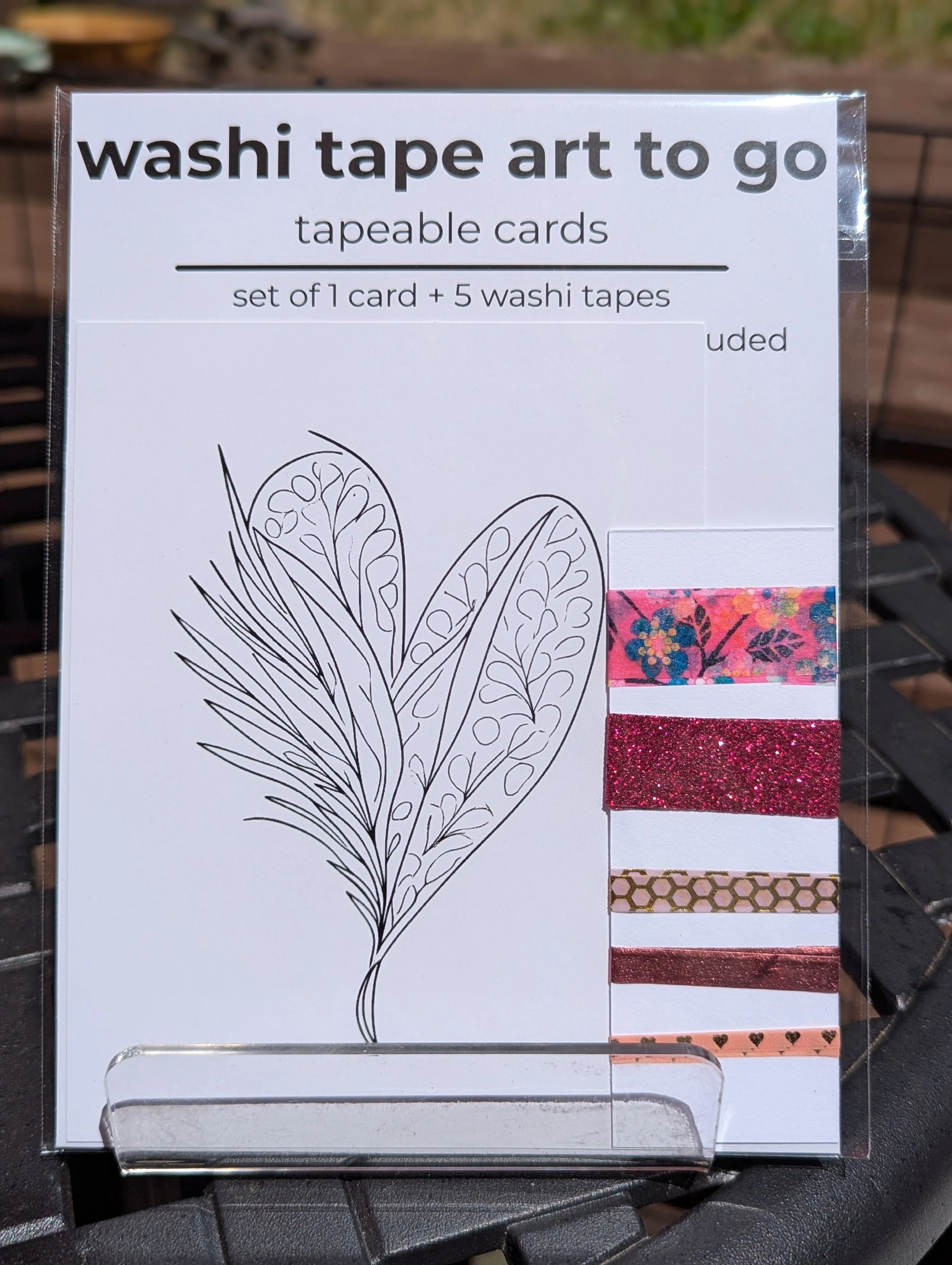 Washi Tape Art To Go Kit - My Heart Has Wings