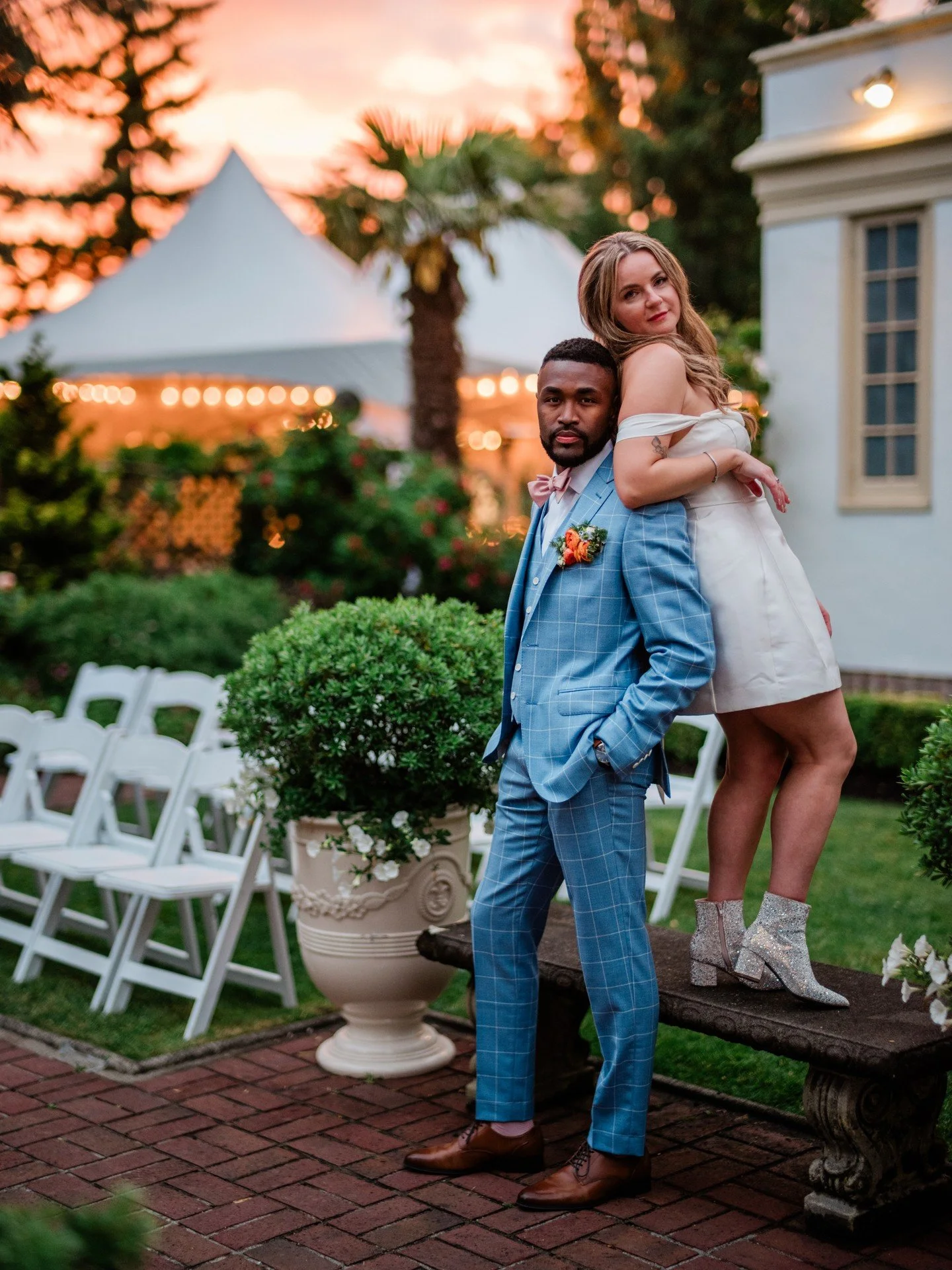 If you're looking for a day where you feel cool and comfortable enough to be in a photo like this, give me a call. 

We take the time to go over your timeline in full detail to make sure that you are able to enjoy the parts of your wedding that are m