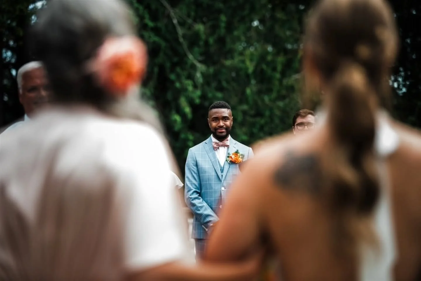 That feeling of trying to keep your shit together while you are seeing your person for the first time coming down the aisle. (yes, we swear sometimes around here)

The ceremony is such a huge part in a wedding day for a couple that it's no surprise t