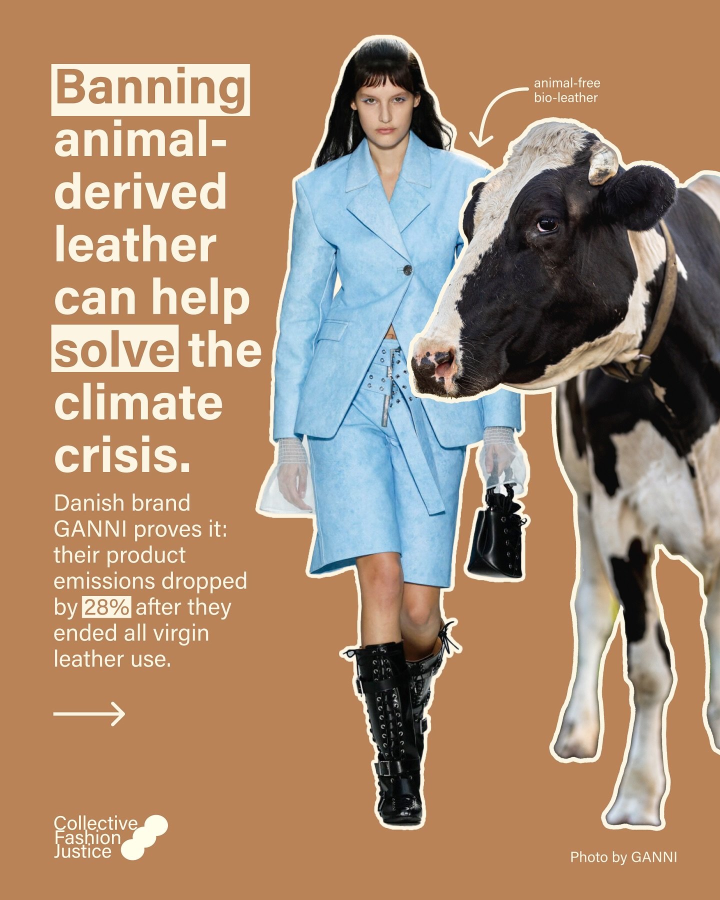 @GANNI&rsquo;s move beyond new animal-derived leather is a case study the rest of the fashion industry should get behind. As is their commitment to next-gen, animal-free and plastic-free materials. 

What brands would you love to see make this ethica