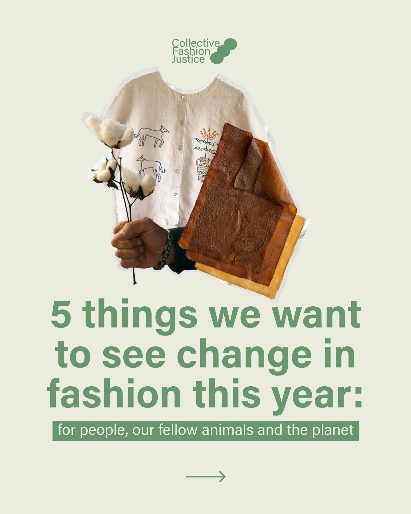 We&rsquo;re envisioning and working towards good things for fashion this year. Join us 🤎