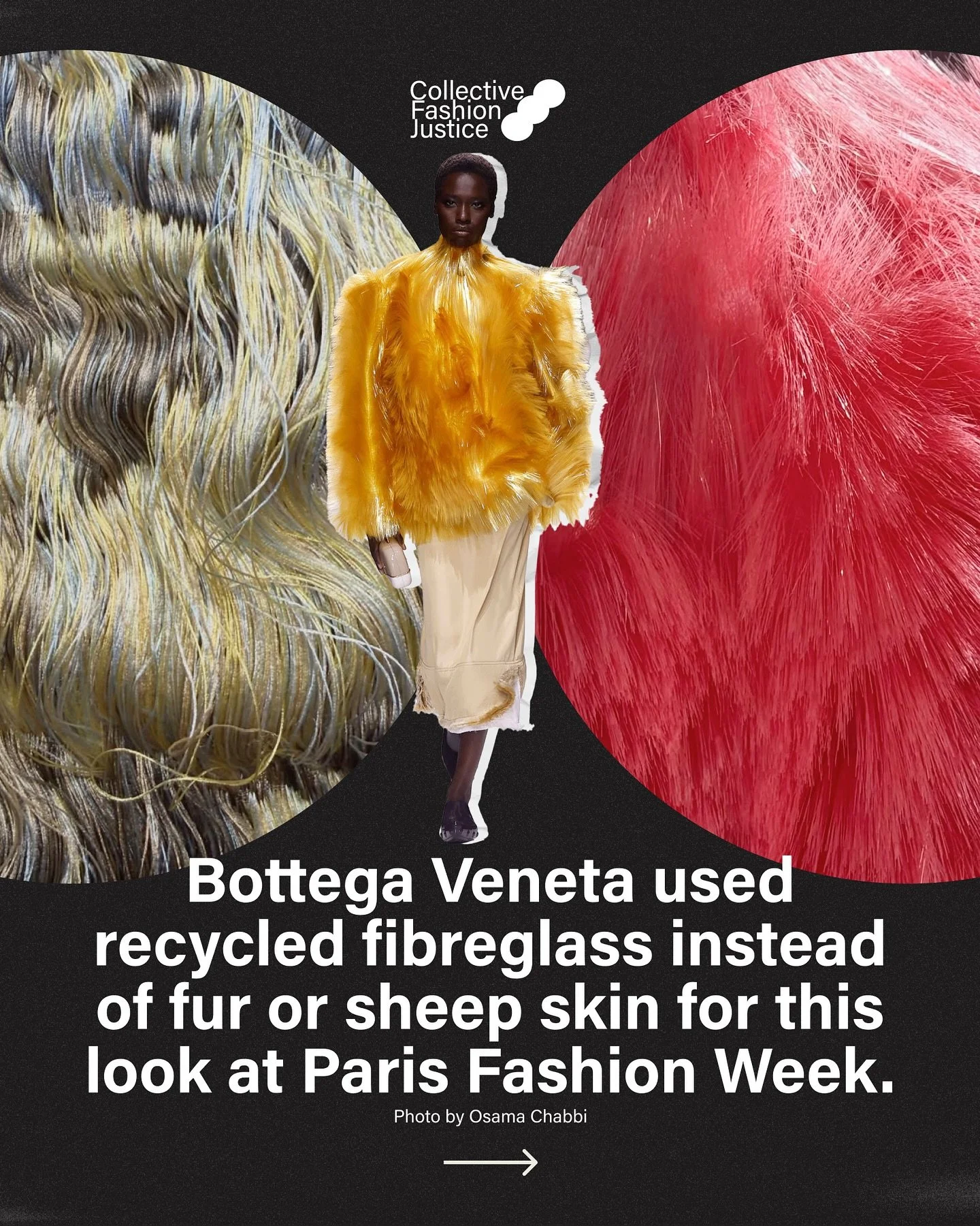 It&rsquo;s so much more creative to explore materials beyond those that require animal exploitation. 

Here&rsquo;s an example from @bottegavenetaworld