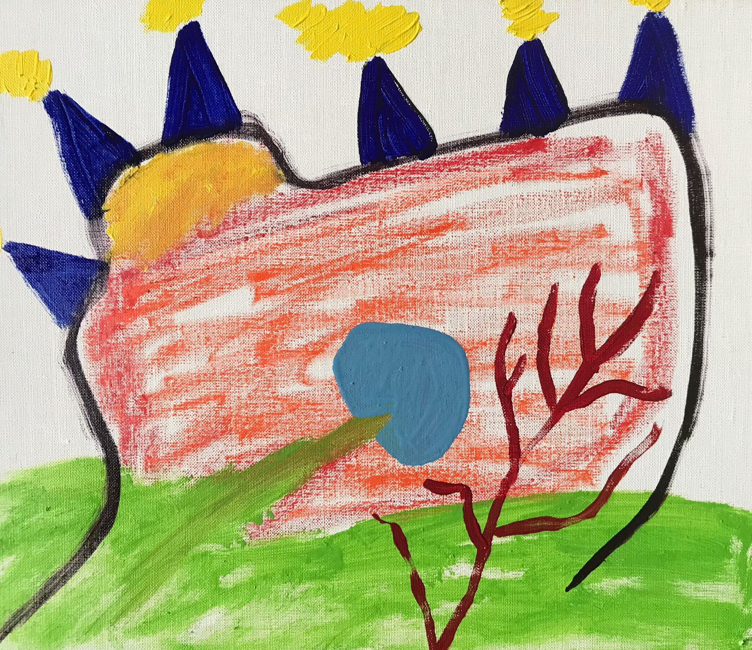 Oil painting on linen