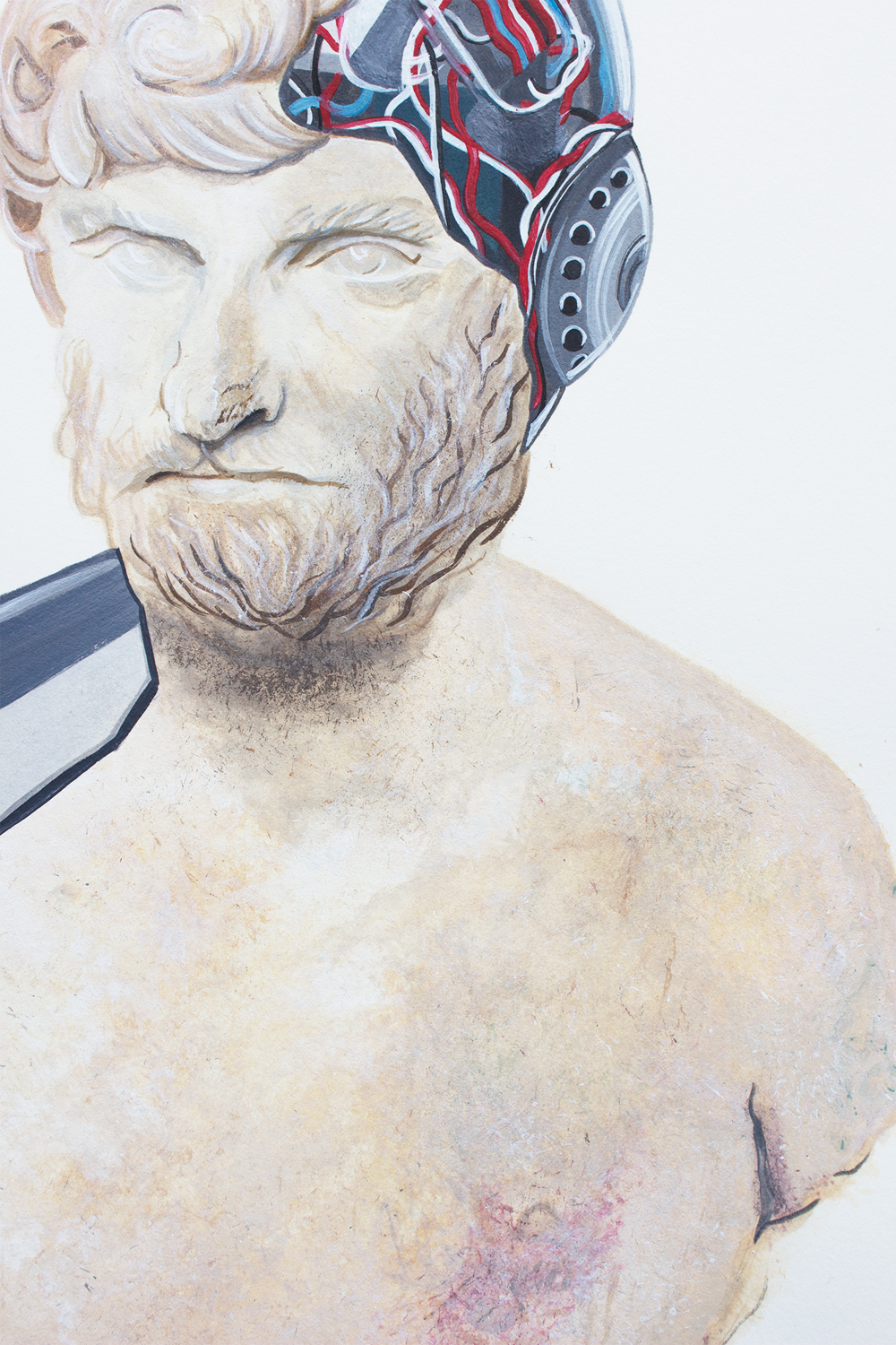 Part-sculpture, part-machine representations of ancient sculptures