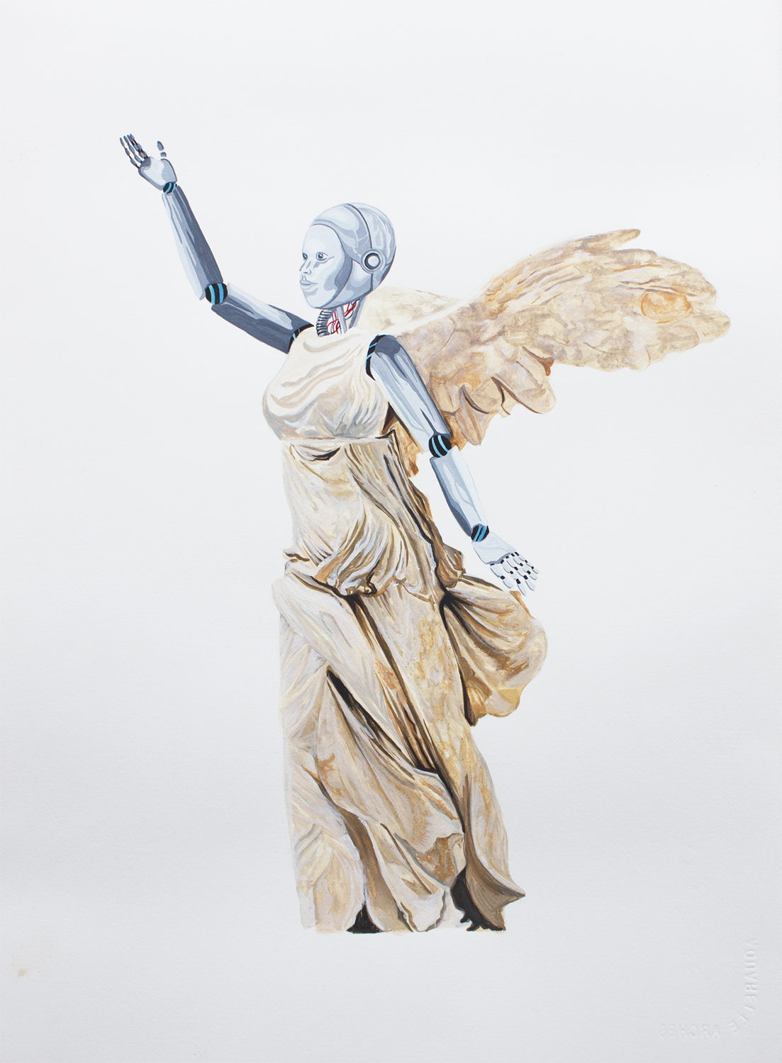 Part-sculpture, part-machine representations of ancient sculptures