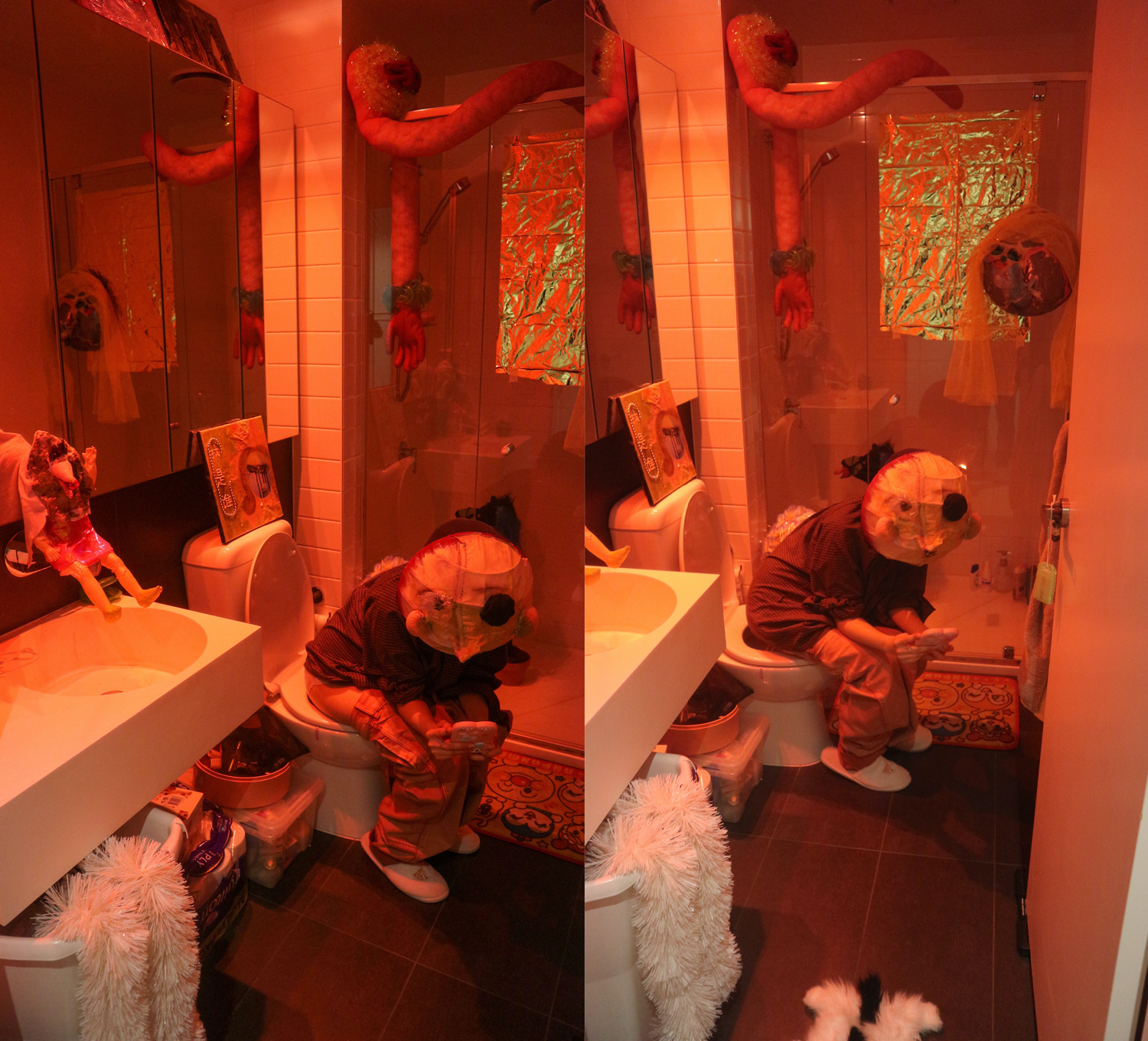 photo of a monster's quarantine life 