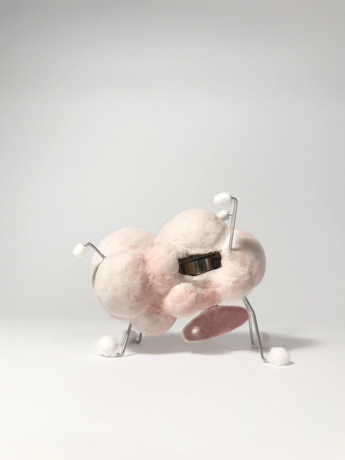 blush toy made from cotton and paper fibre