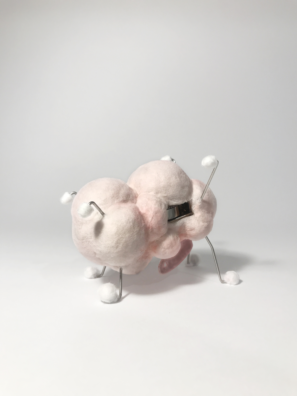 blush toy made from cotton and paper fibre