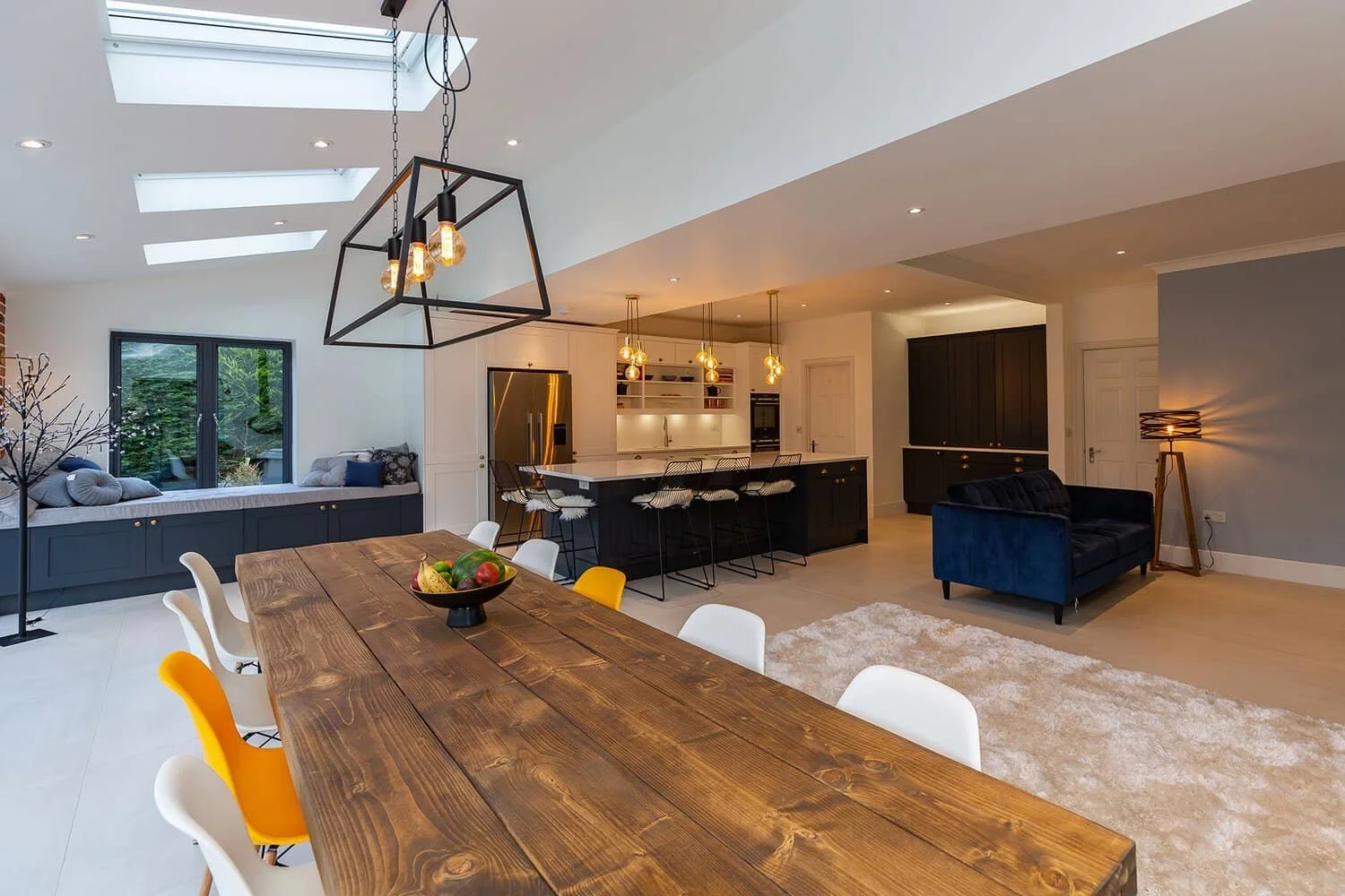 TRADITIONAL WHITE &amp; BLUE KITCHEN ON ELLIS ROAD