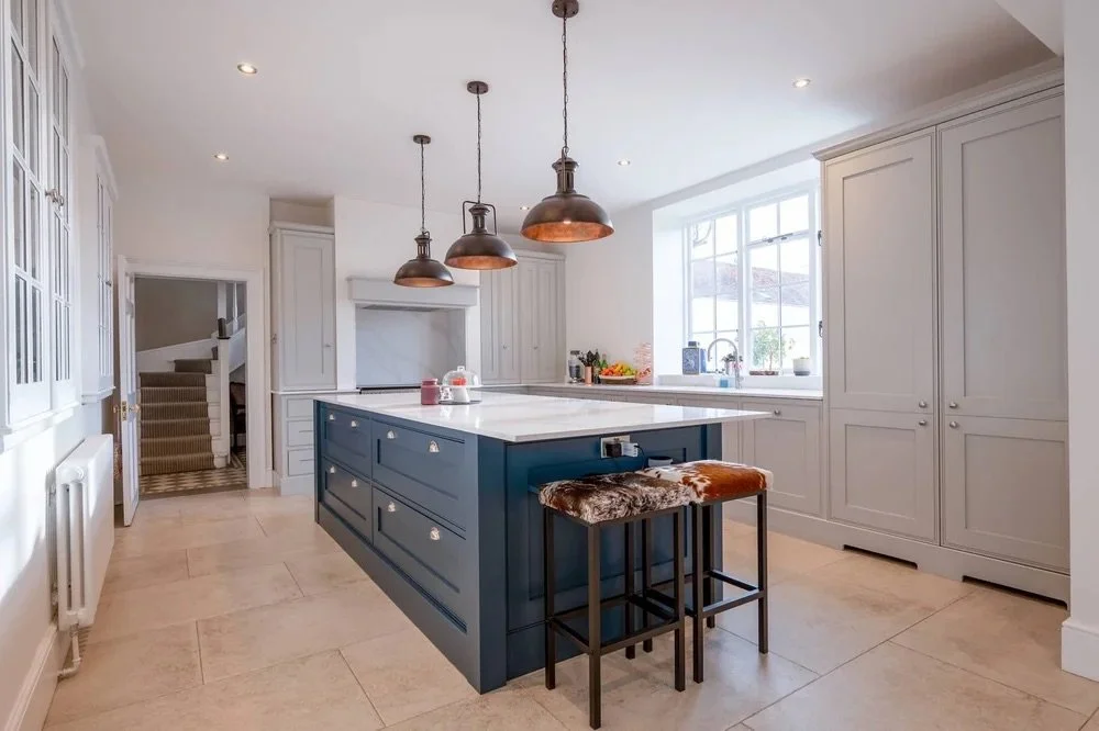 CLASSIC BLUE & GREY KITCHEN IN RADLETT