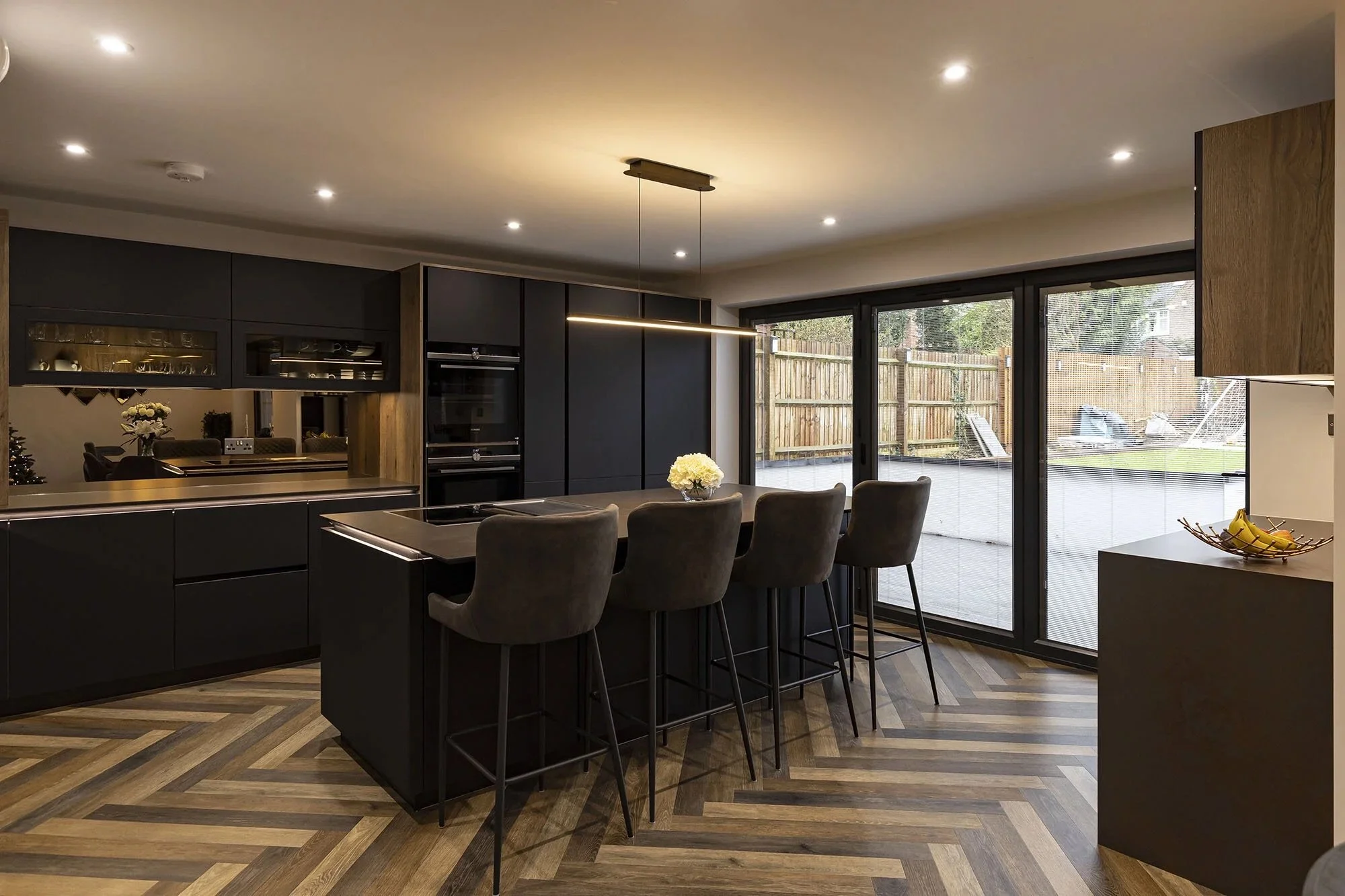 DARK &amp; MOODY BLACK KITCHEN IN WOKINGHAM