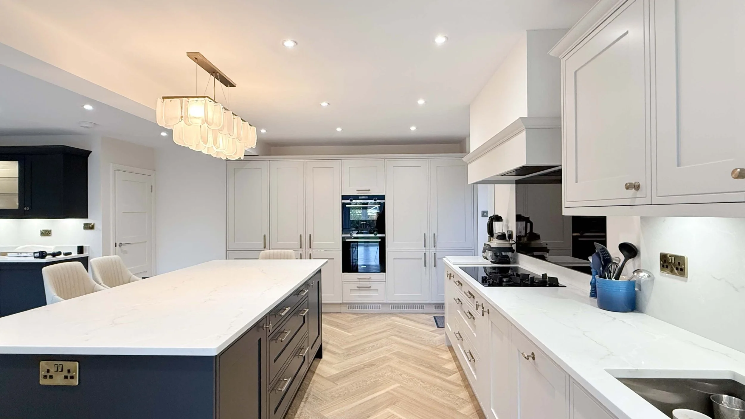 LIGHT NEUTRAL &amp; GREY SHAKER KITCHEN IN WOKINGHAM