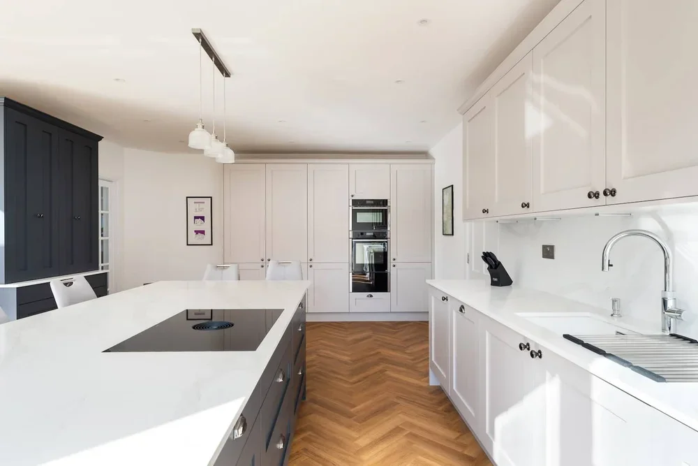Classic Grey & Blue Shaker Kitchen in St Albans