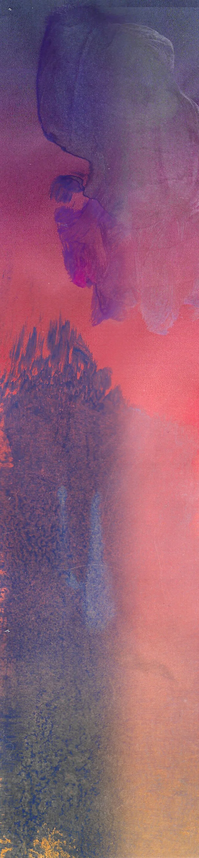 Ink applied using a Paintbrush.  Left side at regular temperature Right side heated to 40ºC