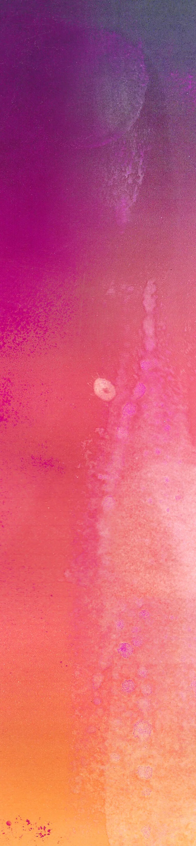 Diluted ink applied using a paint roller  Left side at regular temperature Right side heated to 40ºC