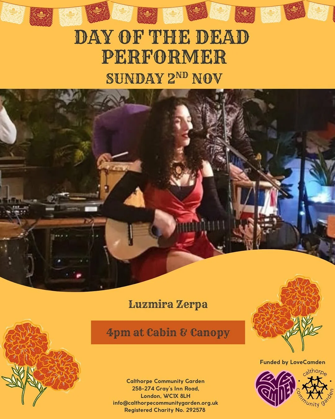 🌮Day of the Dead🇲🇽
Our programme for the day is now live. We are so grateful to have such amazing performers at our Day of the Dead event. Be sure to make it down to Calthorpe to enjoy the festivities. Bring photos of your loved ones to place on