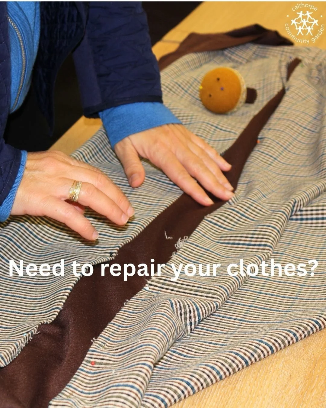 🪡🧵Sewing Repair Class🧵🪡

stitchbystitchst lead a sewing repair class at Calthorpe every Wednesday. The skilled volunteer teachers offer their time and expertise to help our community mend, revamp and start textiles projects. Everyone is welcome, 