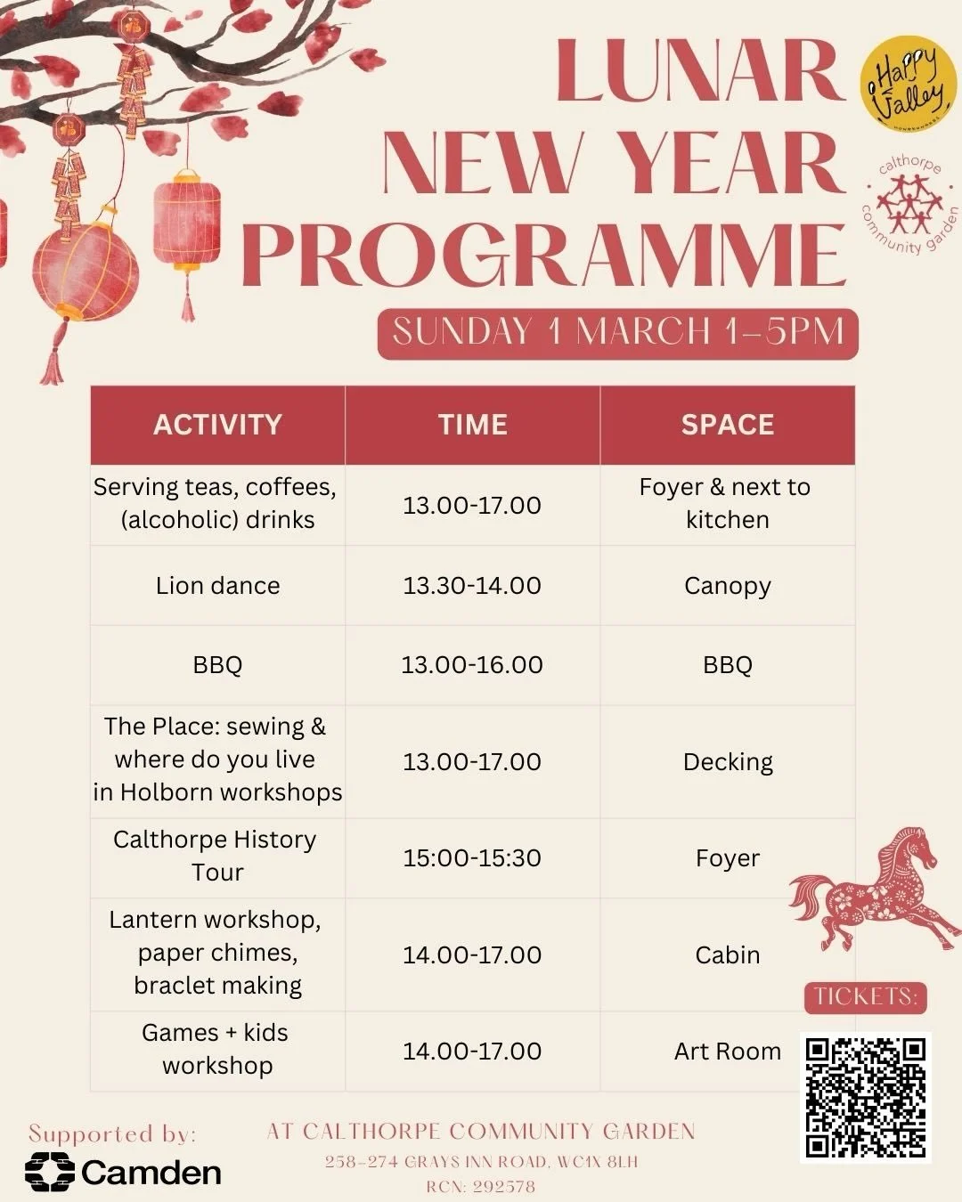 🧧Lunar New Year🧧

We are very excited to see you on Sunday. Please find our programme for day above🌟

Any questions email info@calthorpeproject.org.uk 

#community #gathering #lunarnewyear