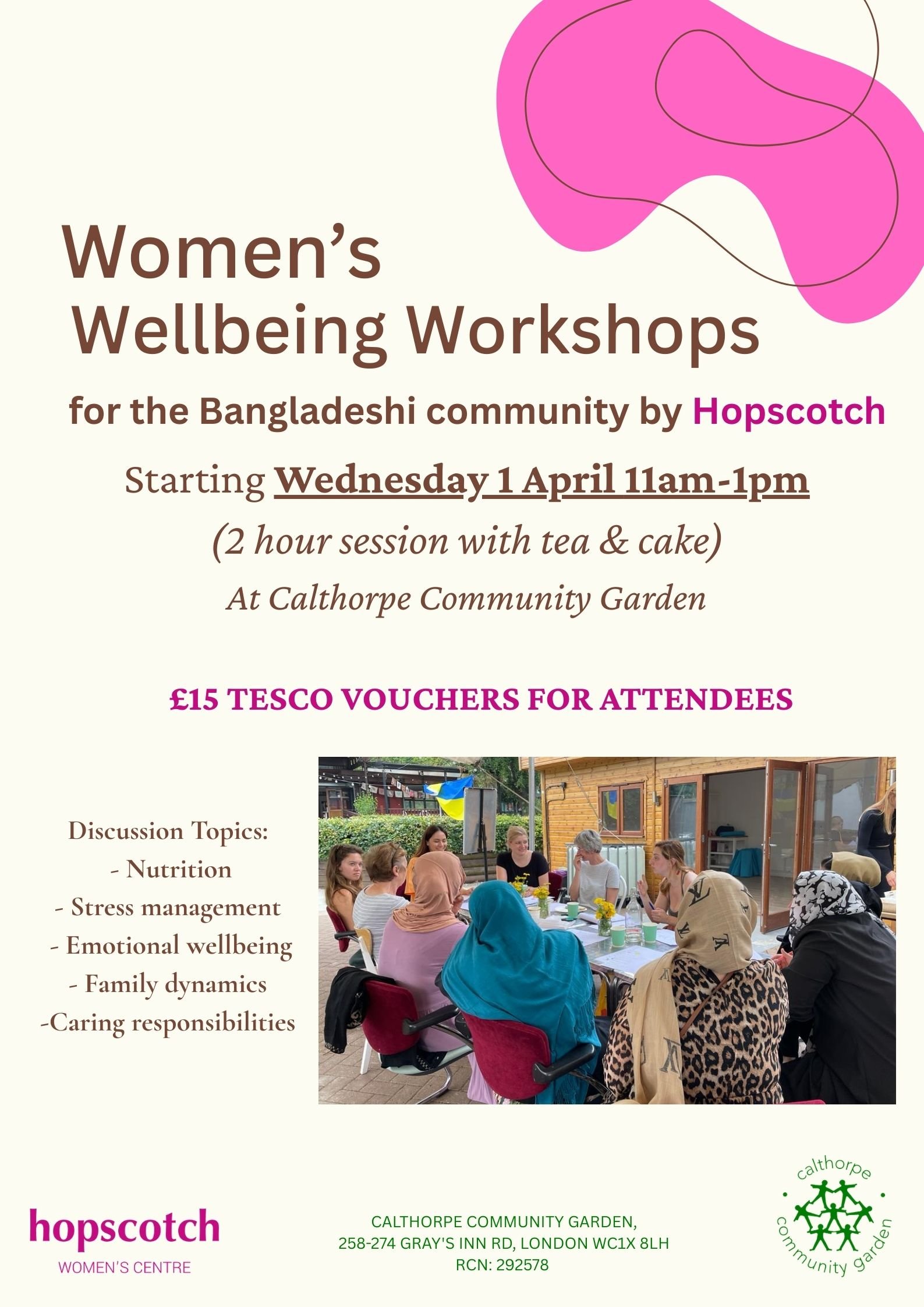Women's Wellbeing Workshops for the Bangladeshi Community by Hopscotch