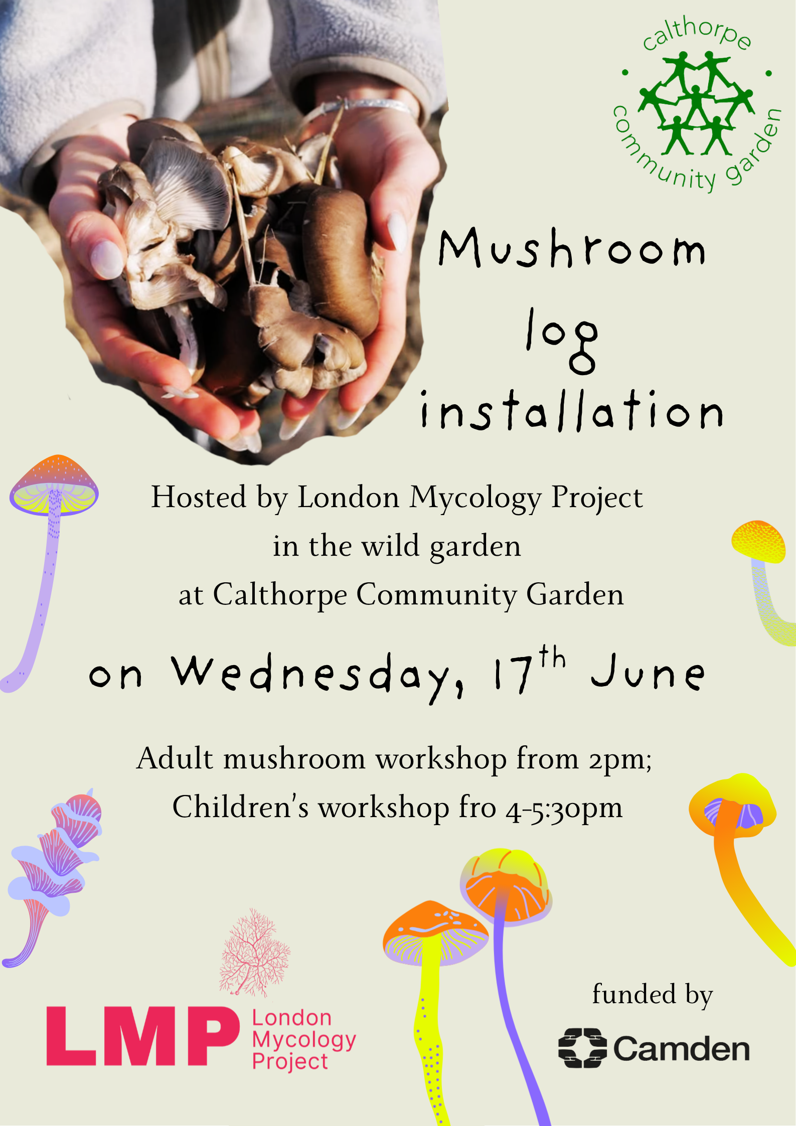 Mushroom Log Installation Workshop
