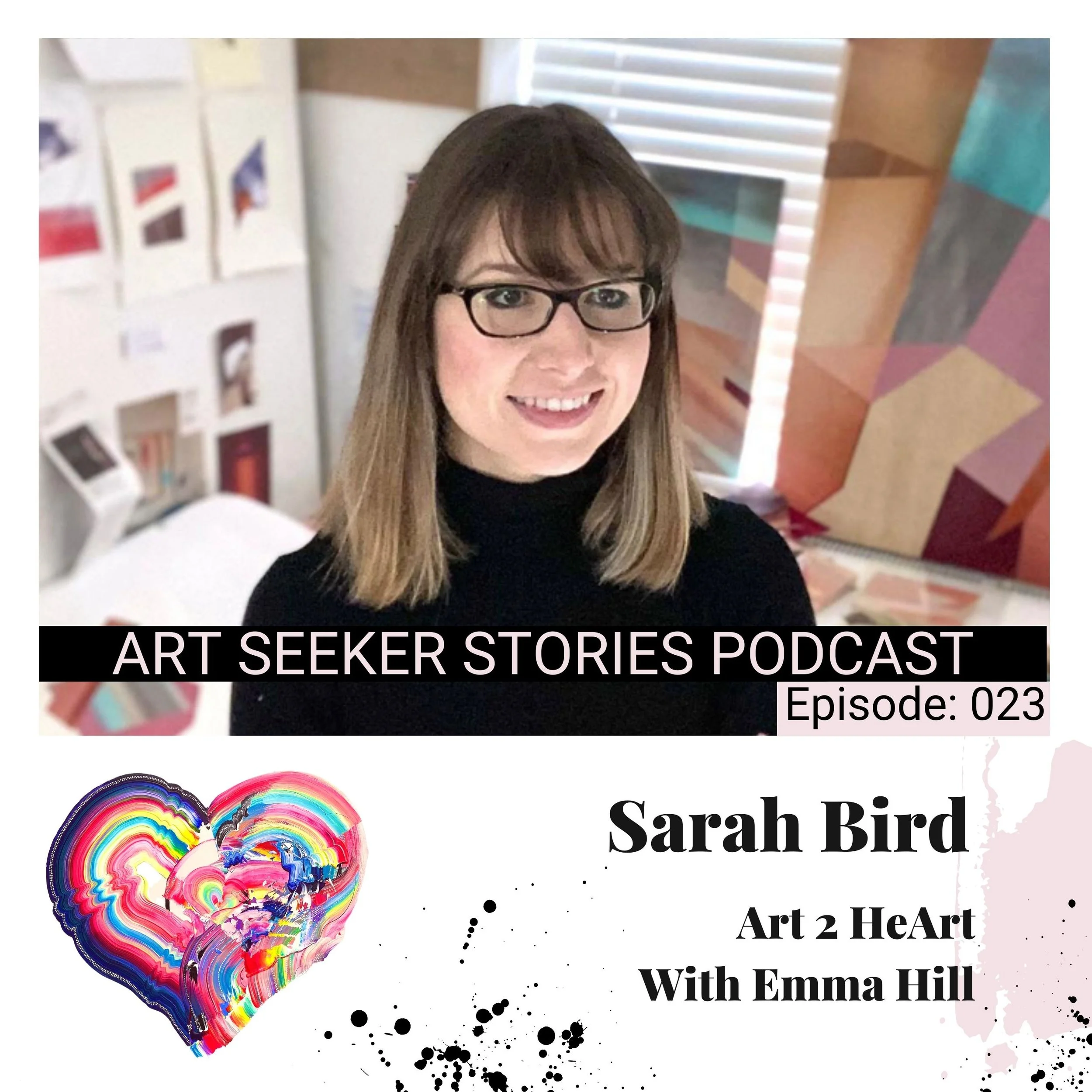 EP 23 : Art 2 HeArt: Sarah Bird, Abstract maze-like compositions of liminal spaces, portals and thresholds, blending the real with the imagined.  