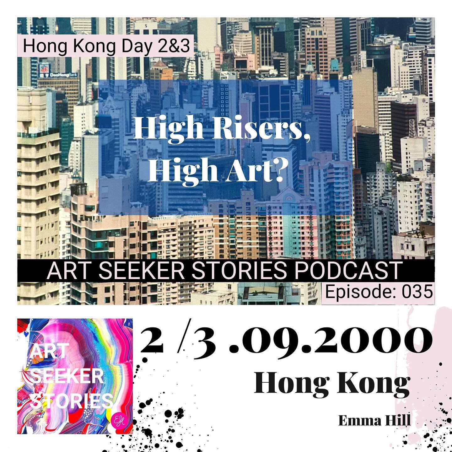 New Mini Podcast Episodes 
On the  @artseekerstories Podcast 
Episode 35, OUT NOW Link in bio 
A postcard from Hong Kong, Day 2&amp;3  My artist journey and travels as an art seeker, a culture vulture, a 20 something trolly dolly. My diary edit, nost