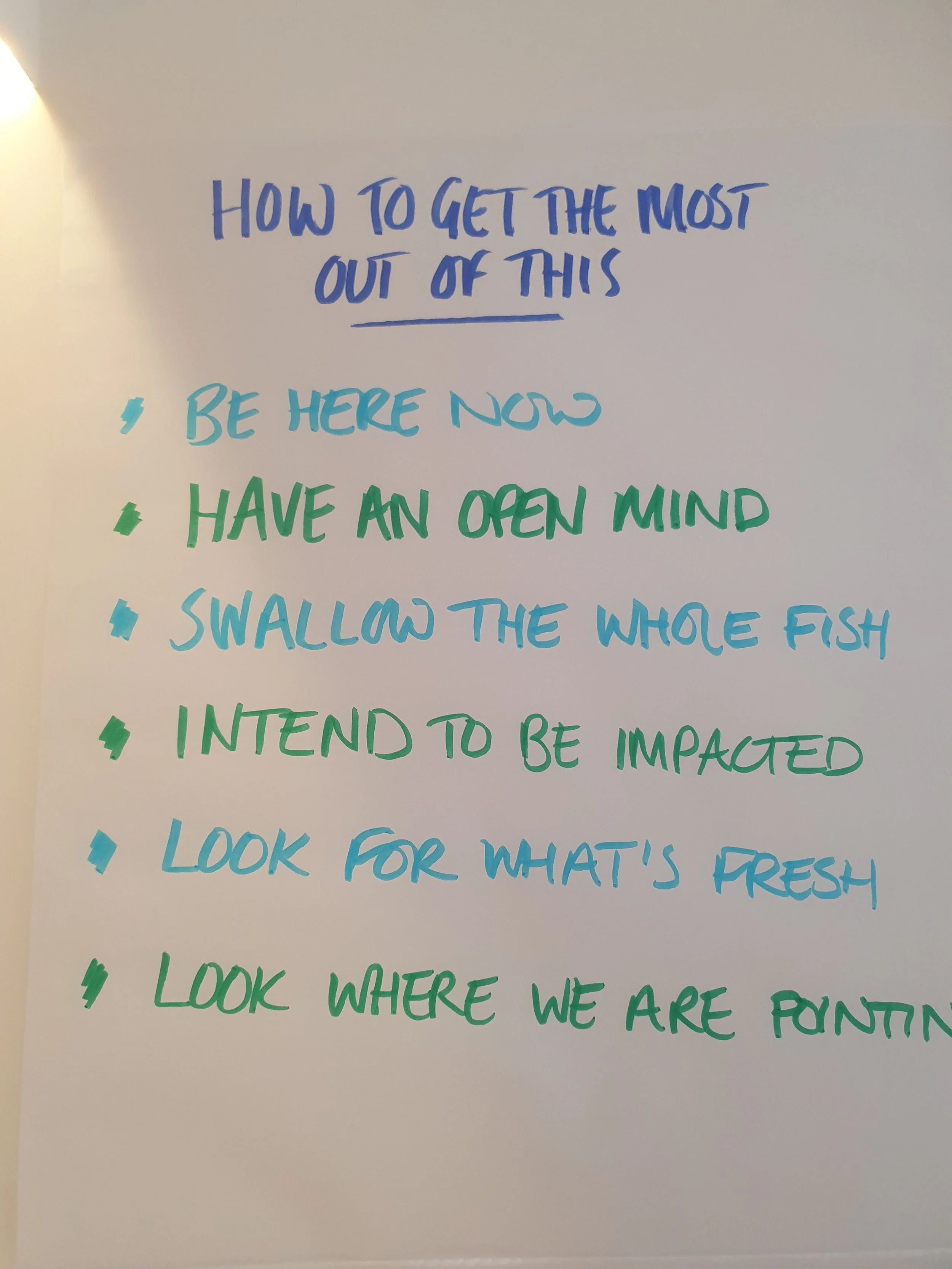How to get the most out of this exploration - this applies beyond our two days with you!