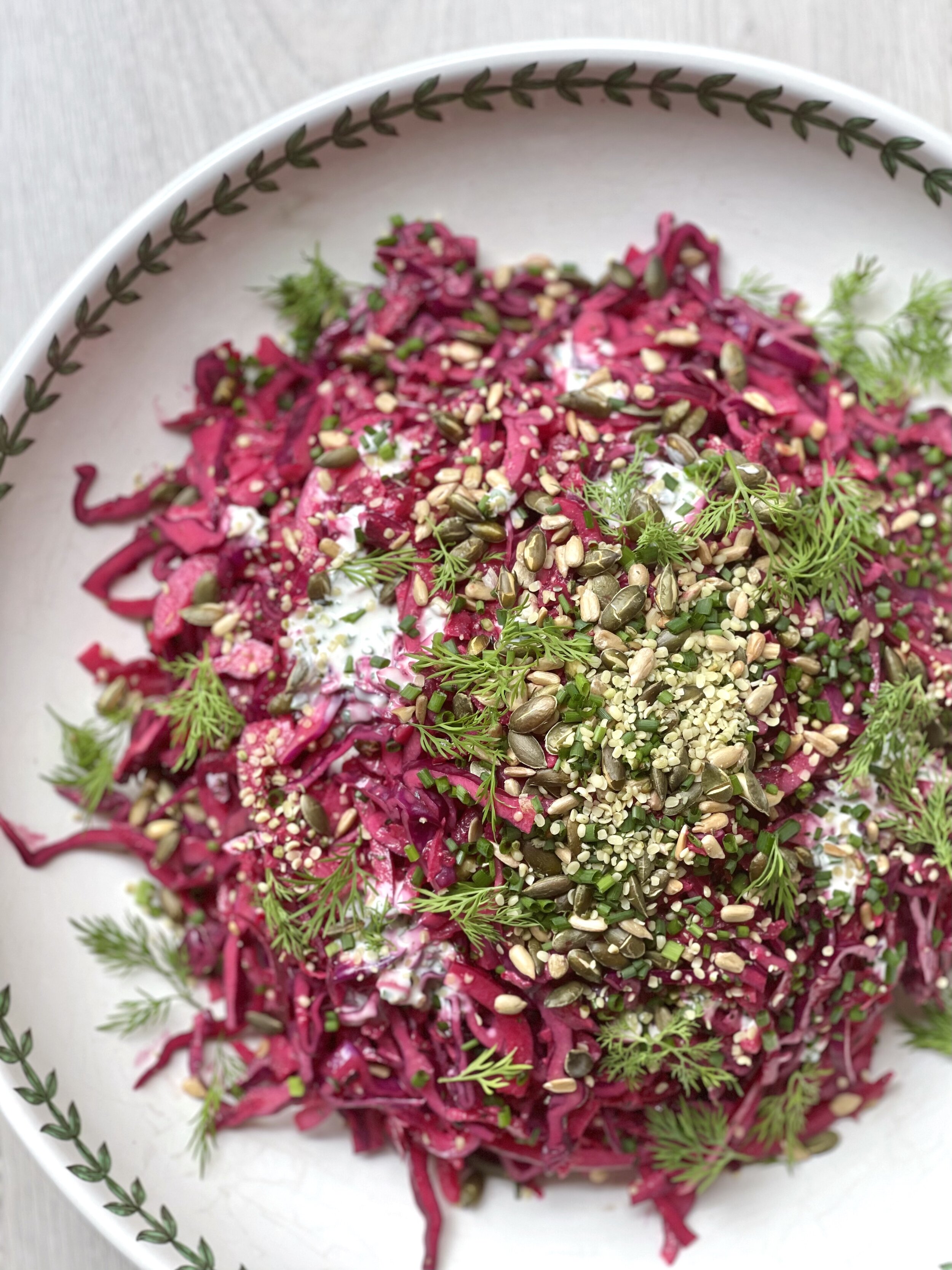 Pink slaw, by Joey and Katy cook