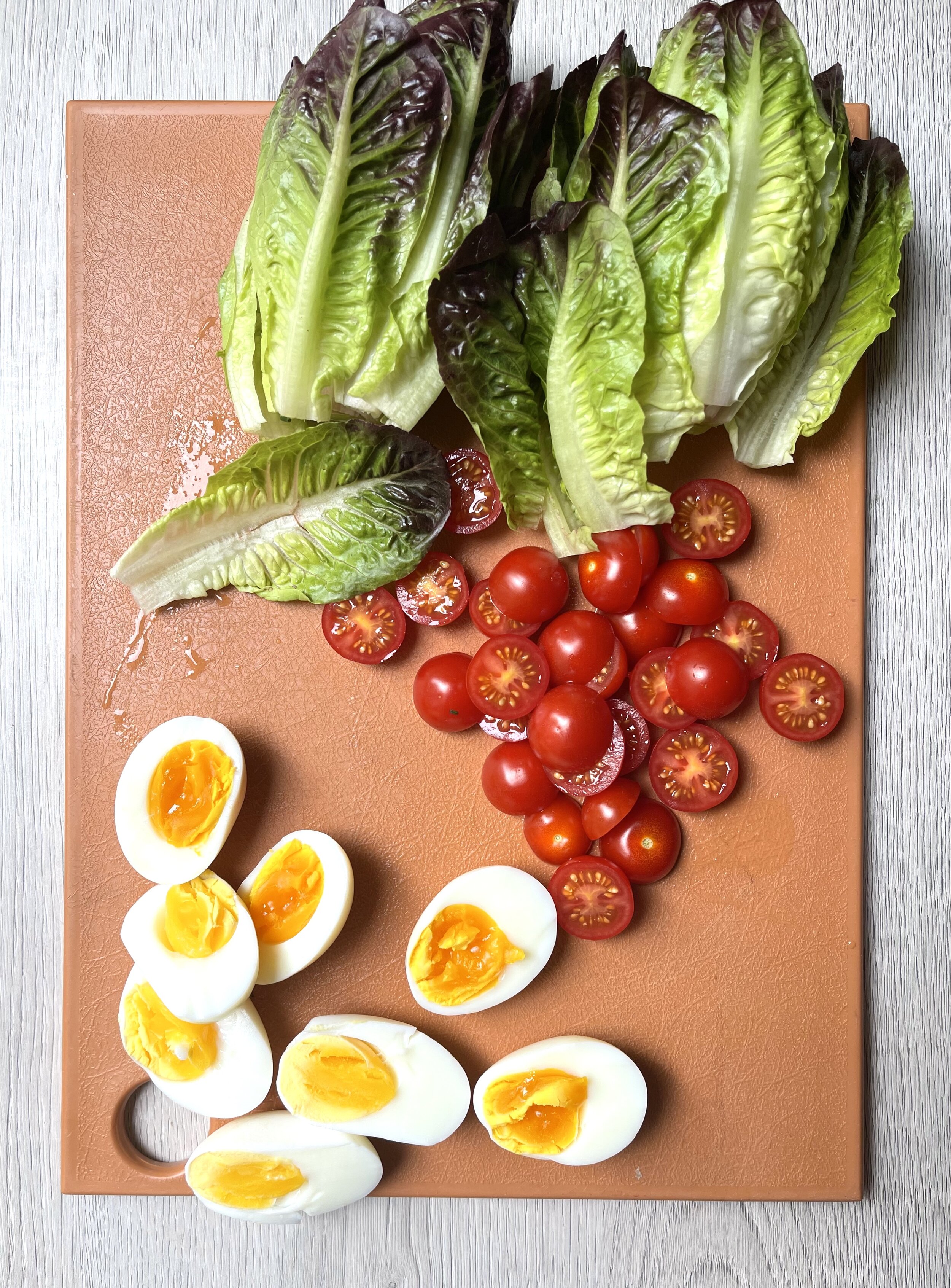 Ingredients for vegcentric summer caesar salad