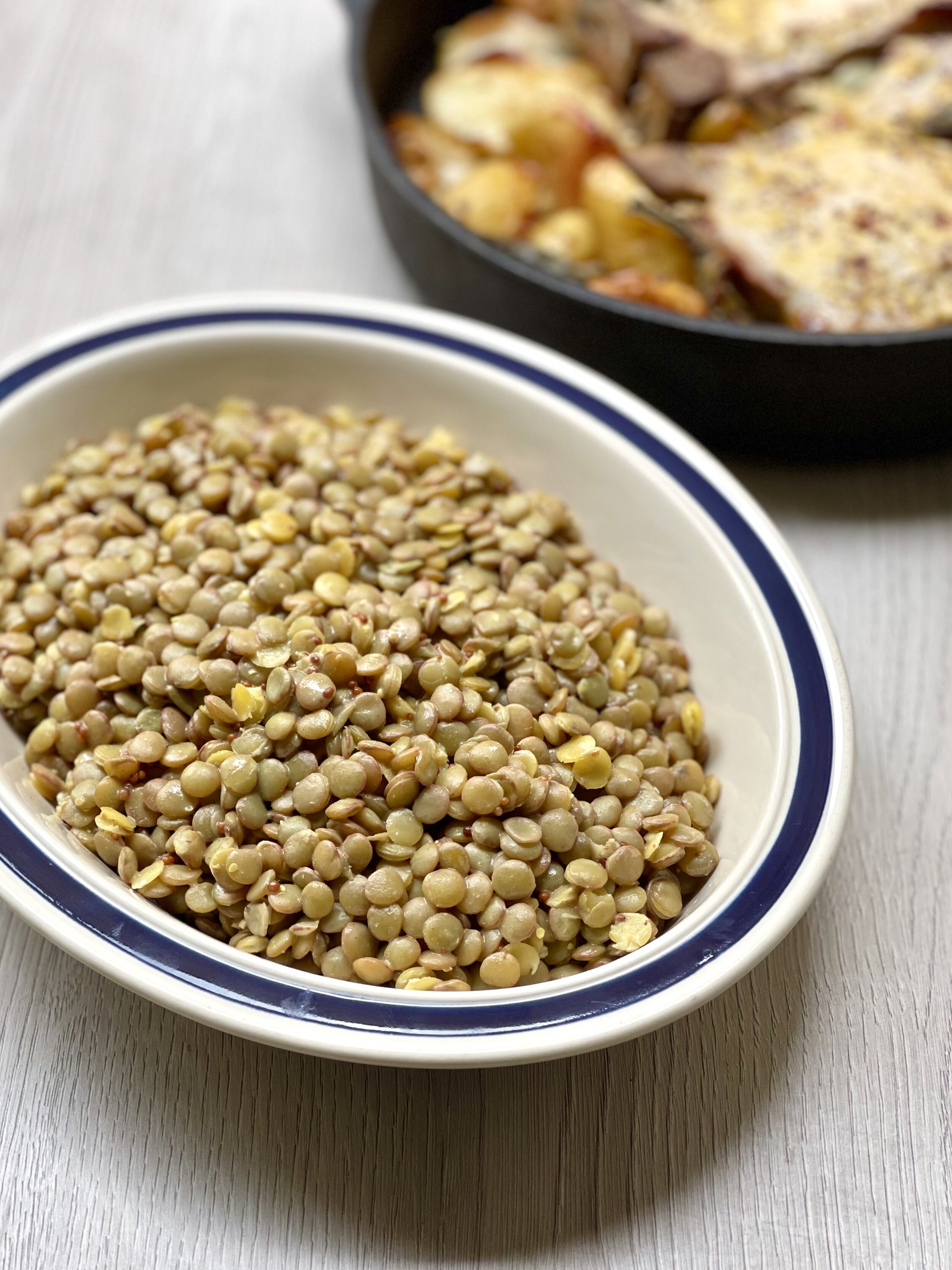 Mustard vinaigrette lentils by Joey and Katy