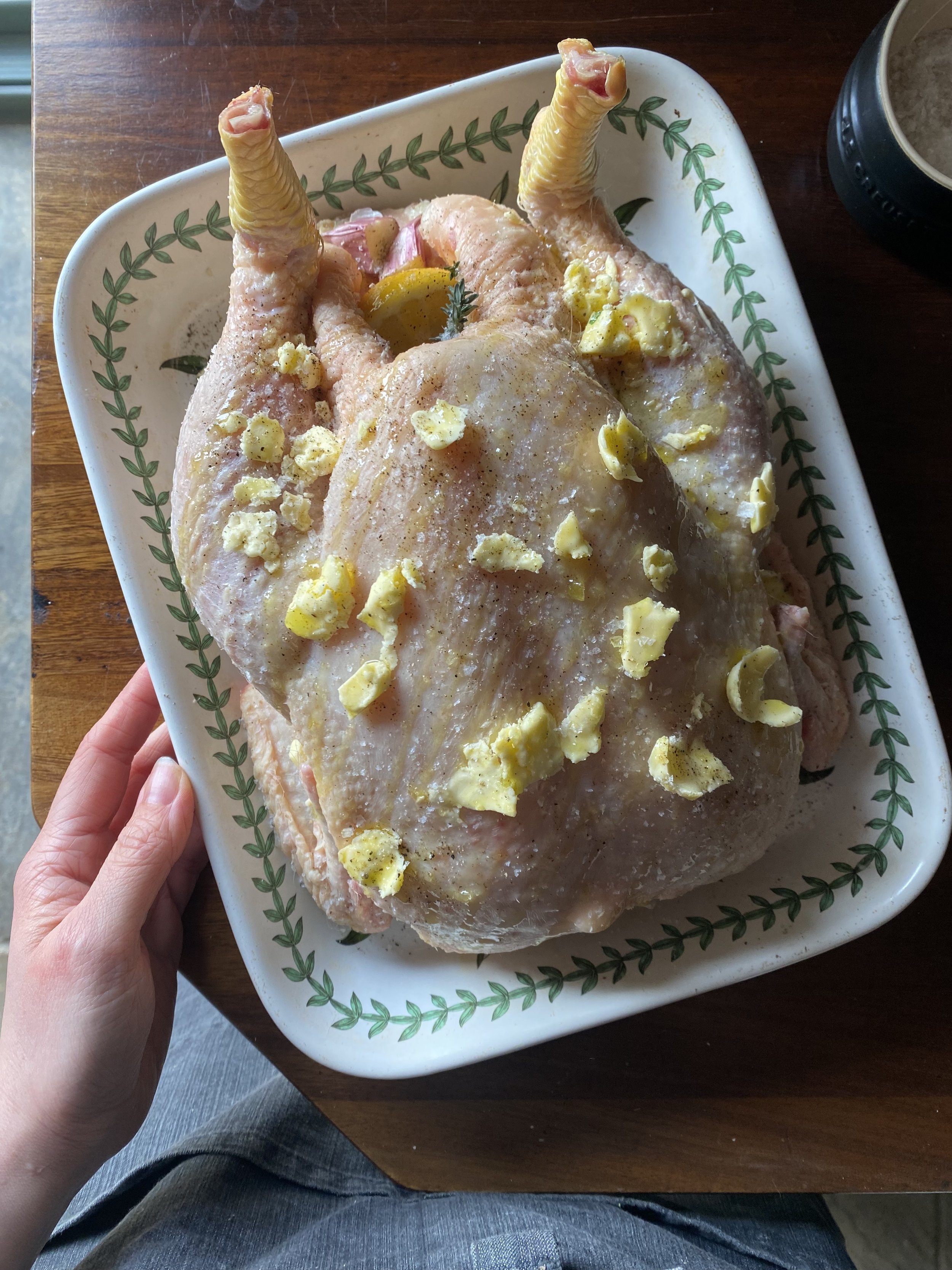 Sutton Hoo chicken ready for the oven