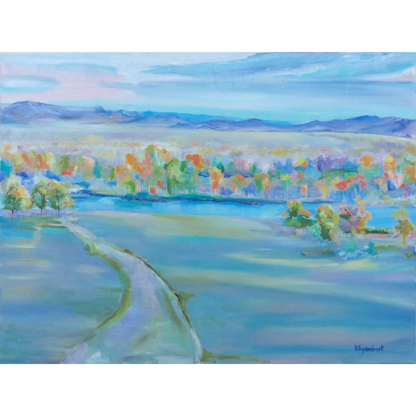 Along the River 80x60cm oil on canvas 2022.png