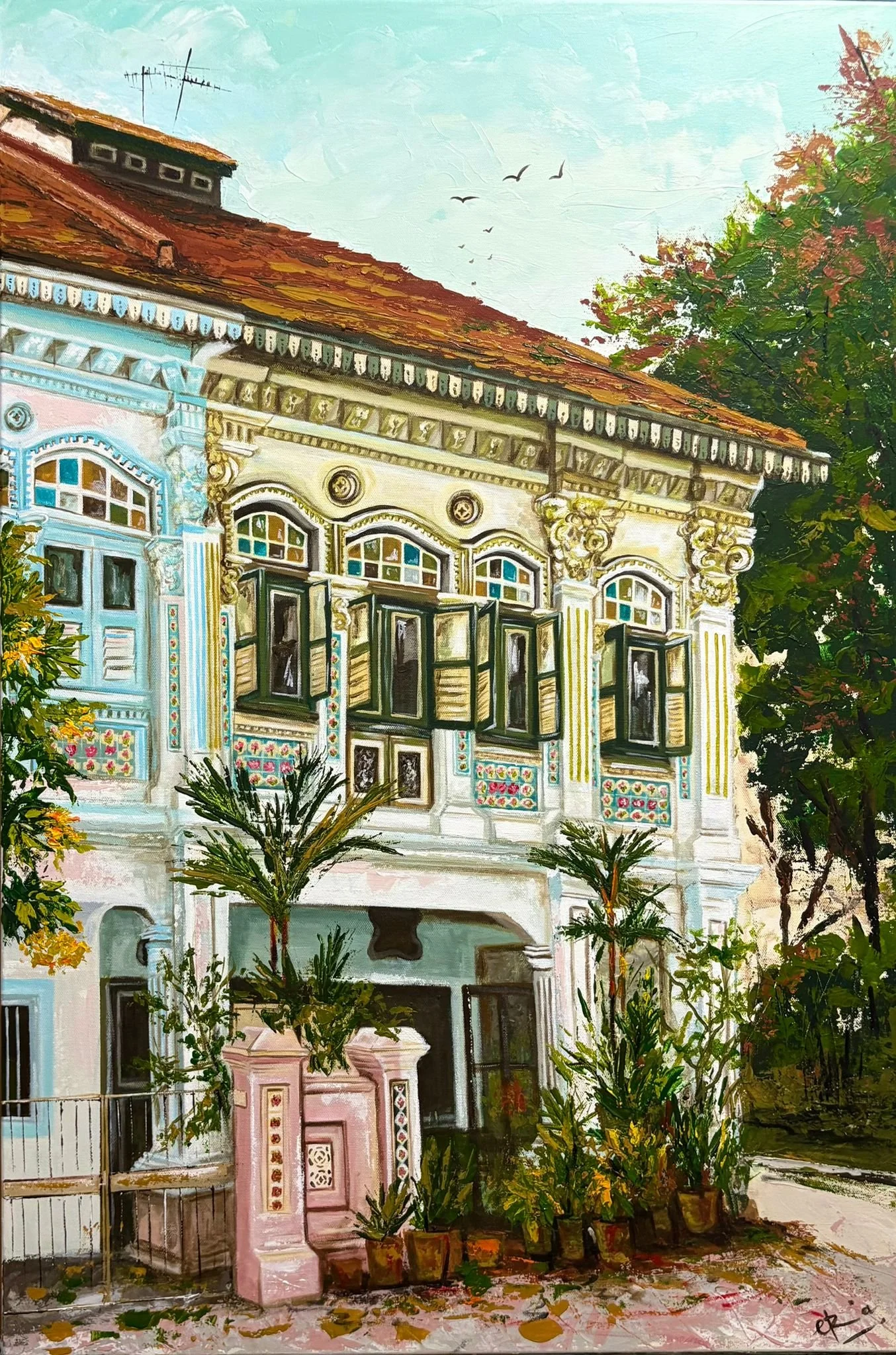 Pastels and Perennials of Koon Seng Road