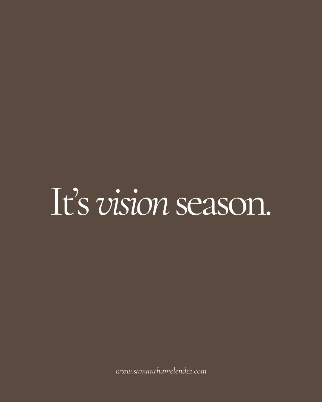 It&rsquo;s vision season &mdash; that sacred pocket of time where we slow down and get honest about what we&rsquo;re craving next.

Not what you should want.
Not what would look impressive.
Not what everyone else is doing.

Just&hellip;you.

Your pac