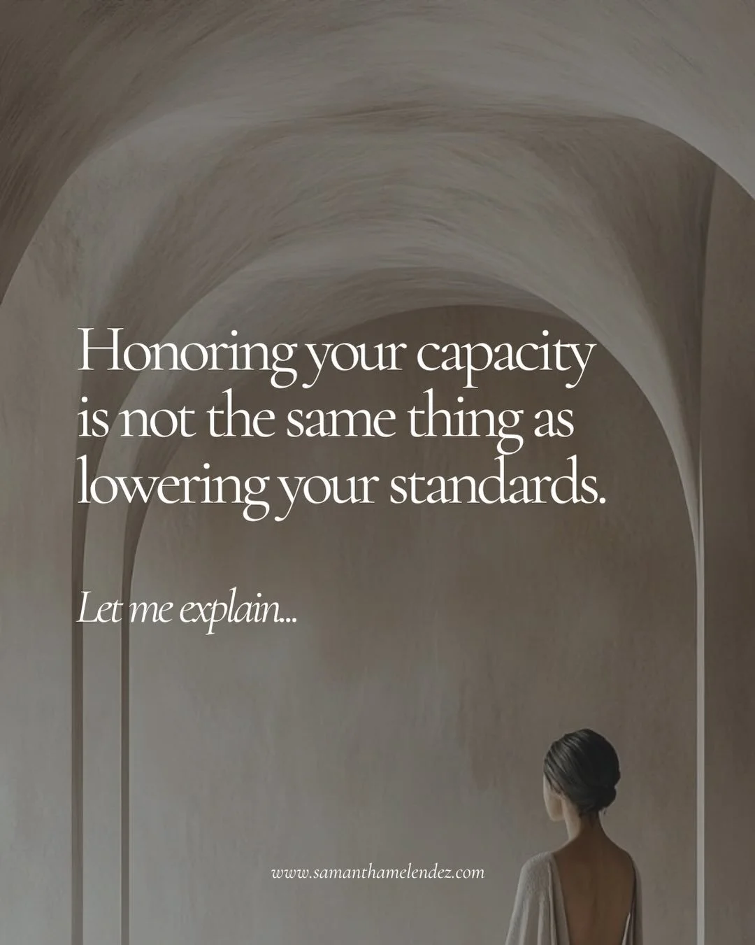 Lately, I&rsquo;ve found myself thinking about how easy it is to compare ourselves to past versions of who we used to be.

The version with more time. More energy. More flexibility. More space. Less in her plate. Fewer responsibilities.

And if I&rsq