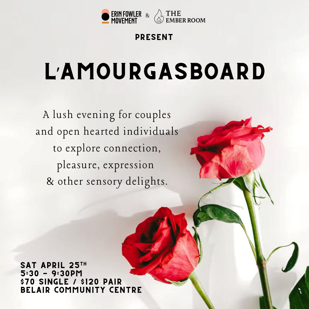 L'Amourgasboard - Sat April 25th