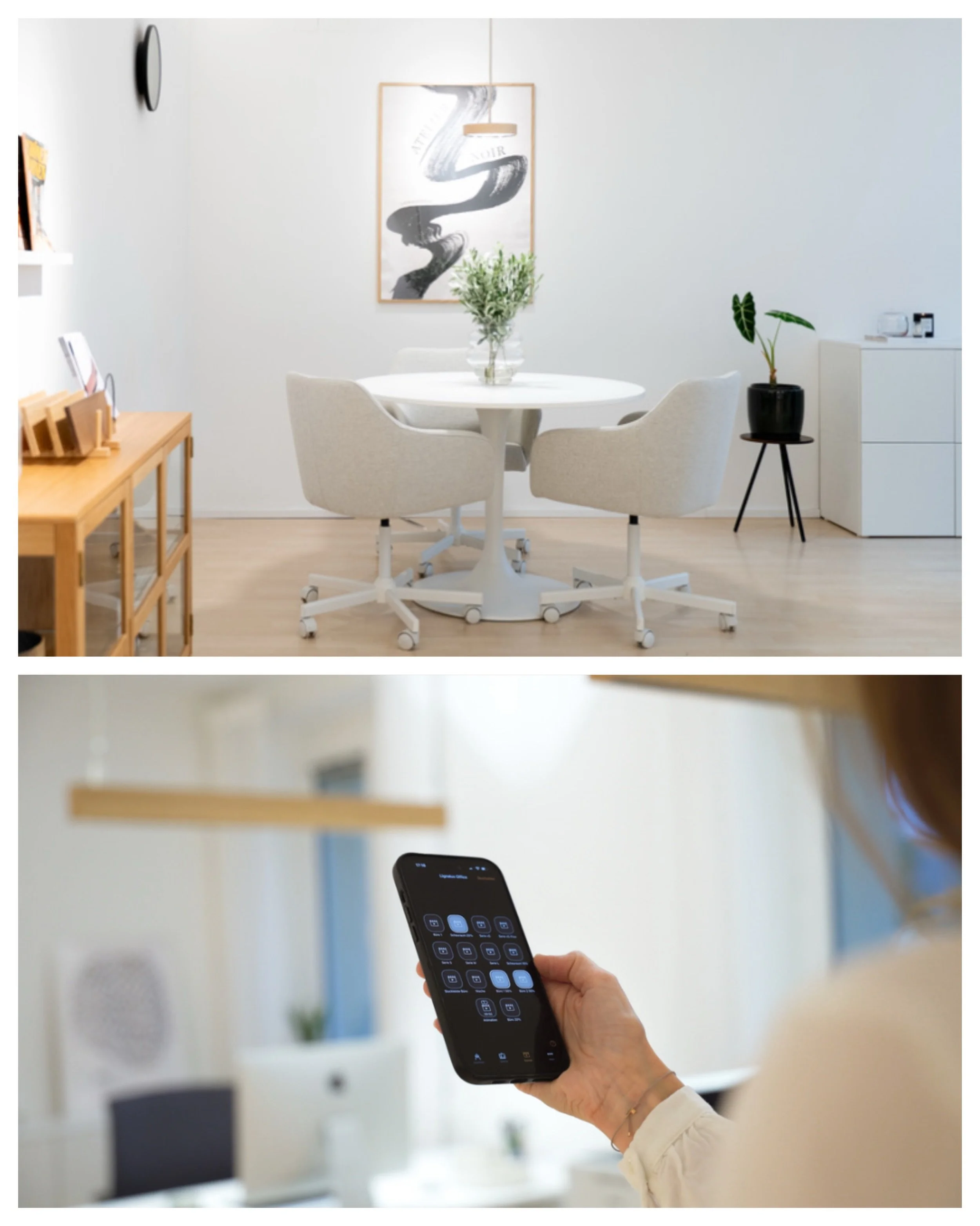 Mehr Komfort. Mehr Atmosph&auml;re. Mehr Kontrolle. ✨

Mit smarter Lichtsteuerung steuerst du deine Lignalux Leuchte ganz einfach per Smartphone &ndash; dimmen oder individuelle Lichtszenen speichern.
Perfektes Licht f&uuml;r jeden Moment &ndash; vom