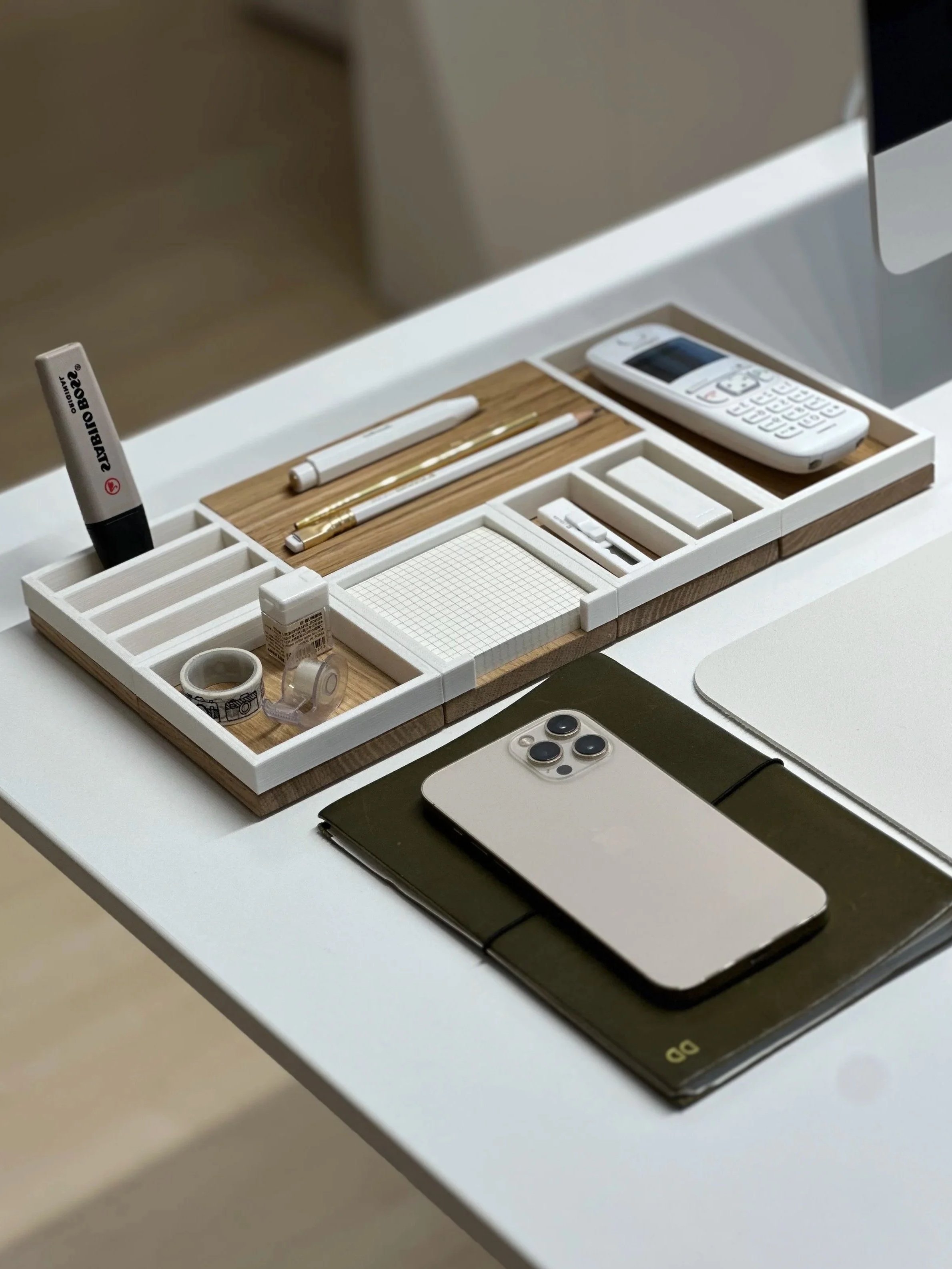 MODO Set 6 in Eiche/Matte Cotton White