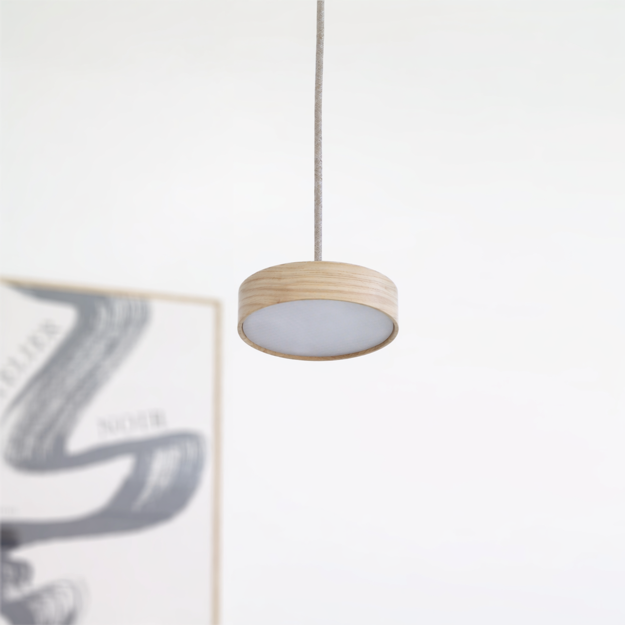 Pendelleuchte Lilu xS The Oak aus massivem Eichenholz