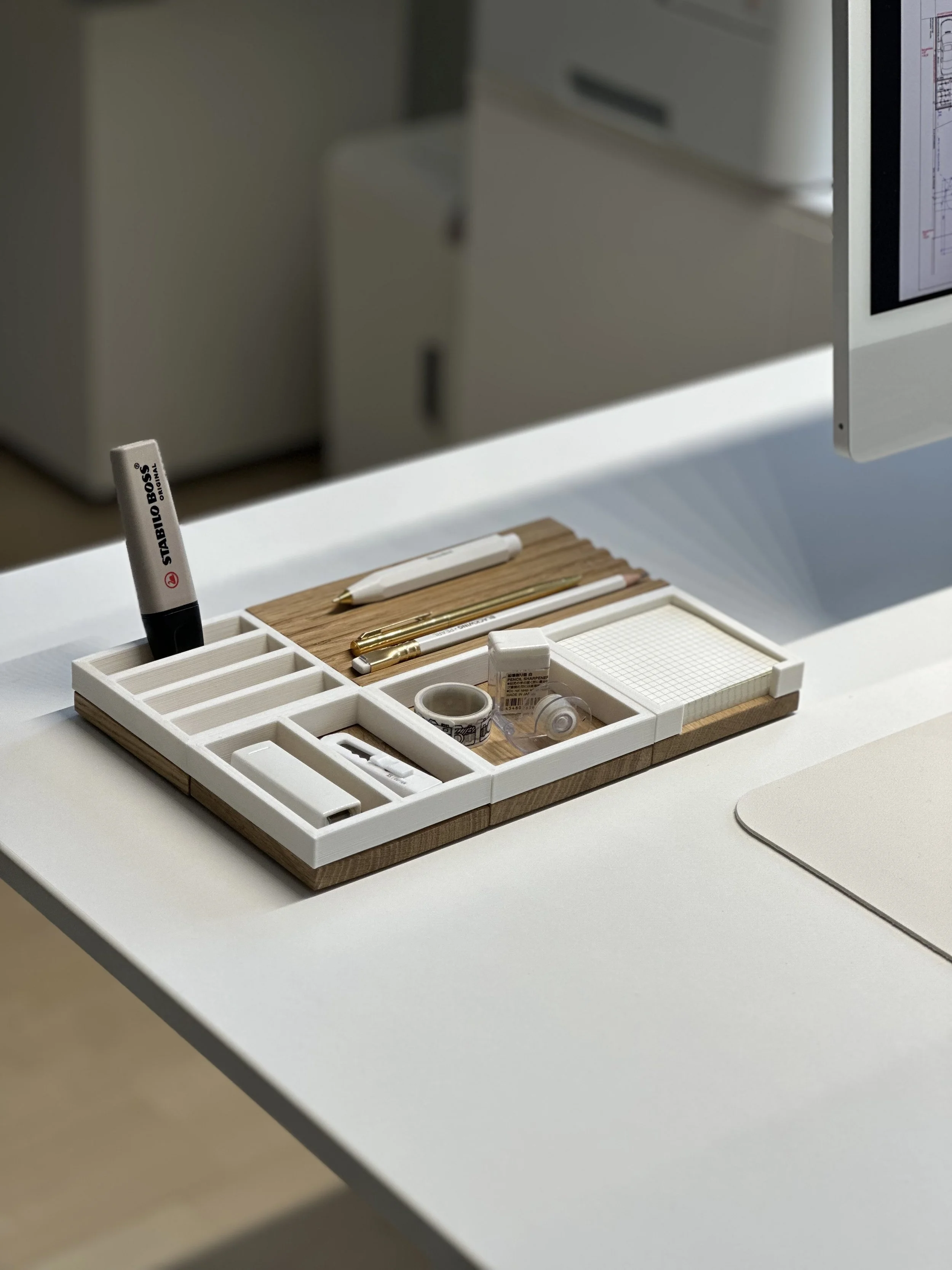 MODO Set 5 in Eiche/Matte Cotton White