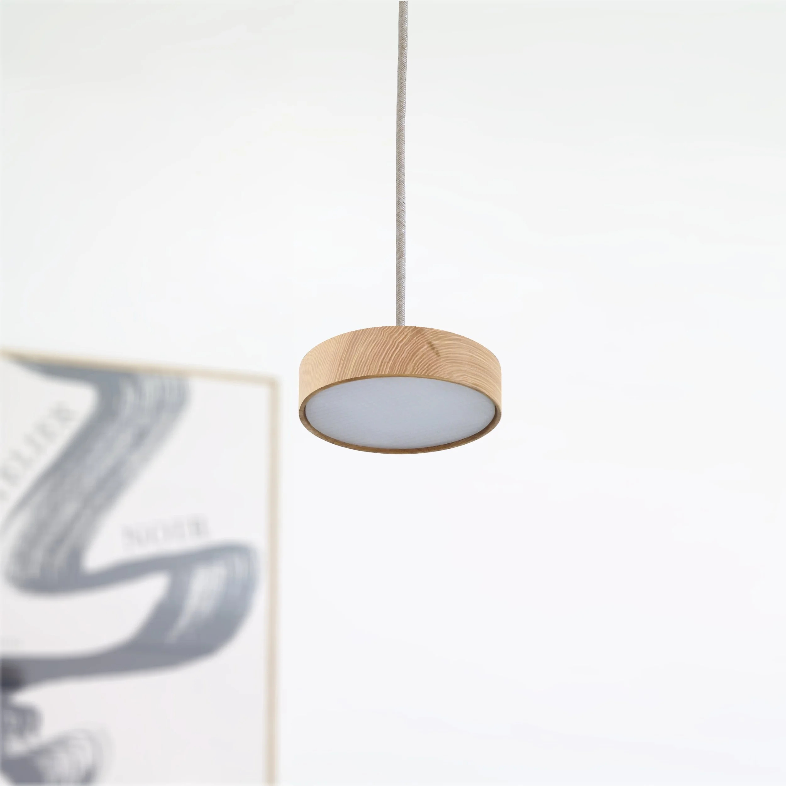 Pendelleuchte Lilu xS aus Eschenholz