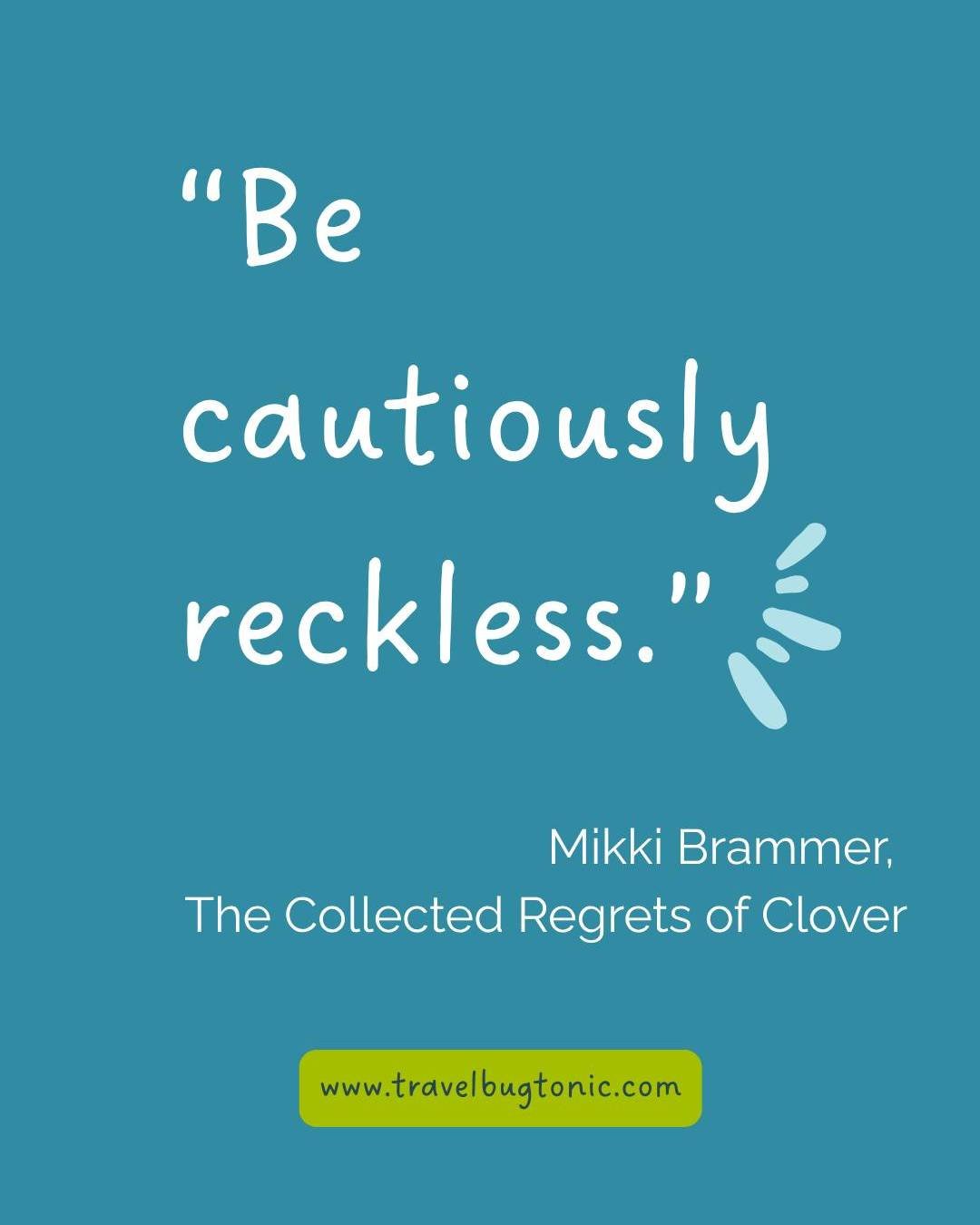 If you haven't read The Collected Regrets of Clover by @mikkibrammer - do! I can't remember who recommended it to me, but I am grateful. It was a gentle read about a heavy topic. I walked away with a list of quotes sitting on my heart, many could be 